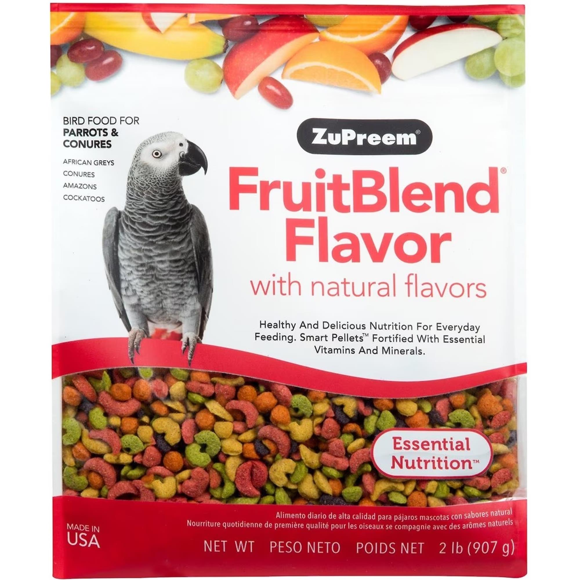 ZuPreem® FruitBlend Premium Bird Food - Medium/Large Birds - 1.59 kg