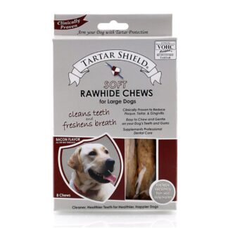Tartar Shield Soft Rawhide Chews - Large Dog - pkg/24