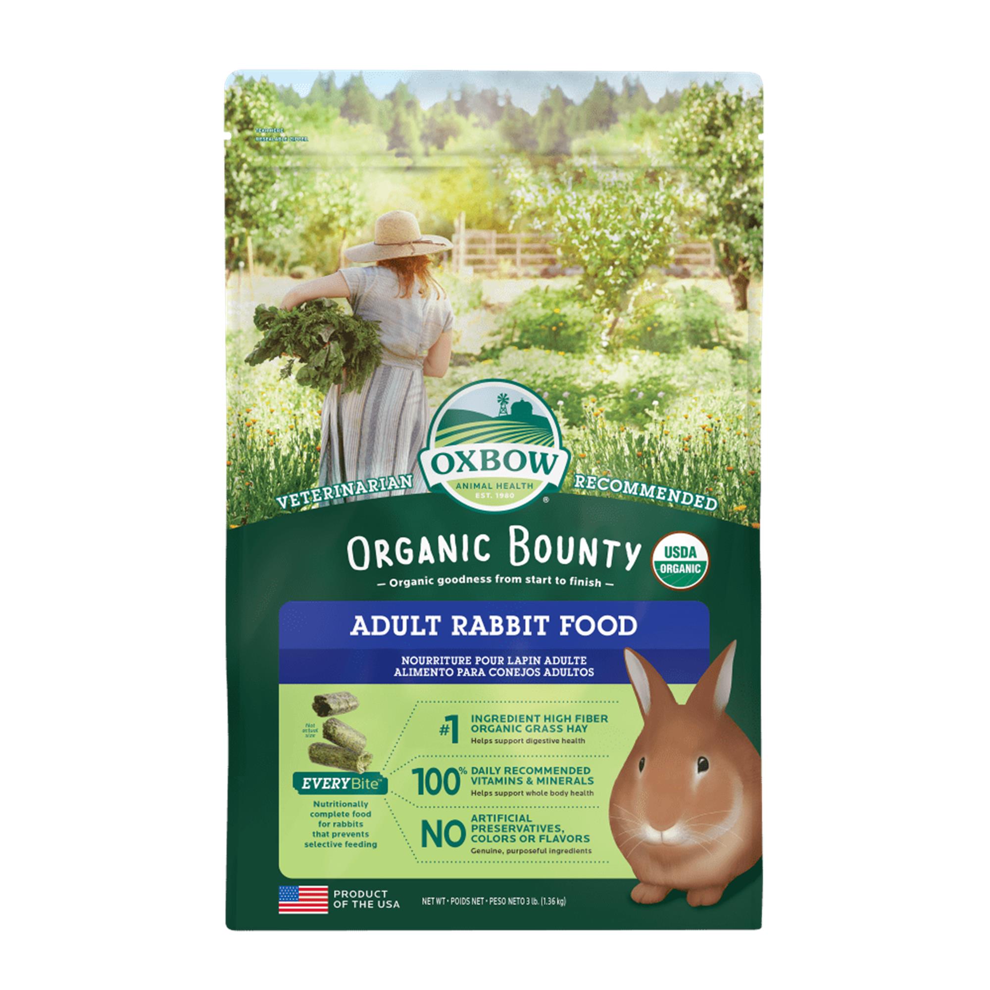 Oxbow Organic Bounty Adult Rabbit Food - 1.36 kg