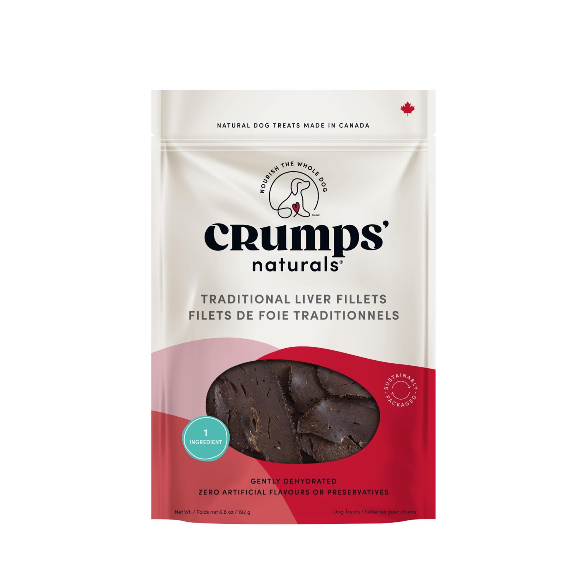 Crumps' Naturals Dog Treats - Traditional Liver Fillets - 6x330 g
