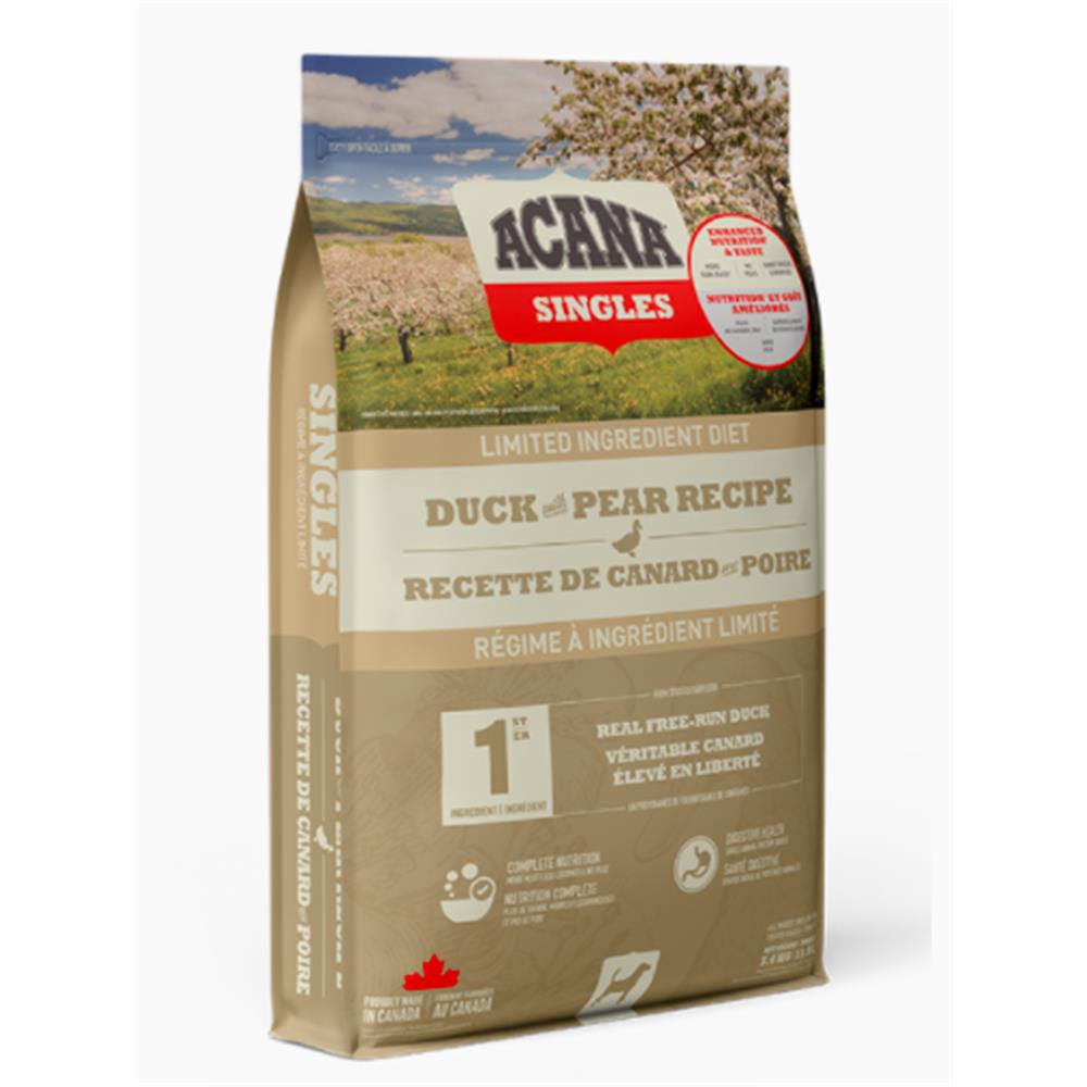 Acana Singles Duck & Pear Recipe Dog Food - 10.8 kg