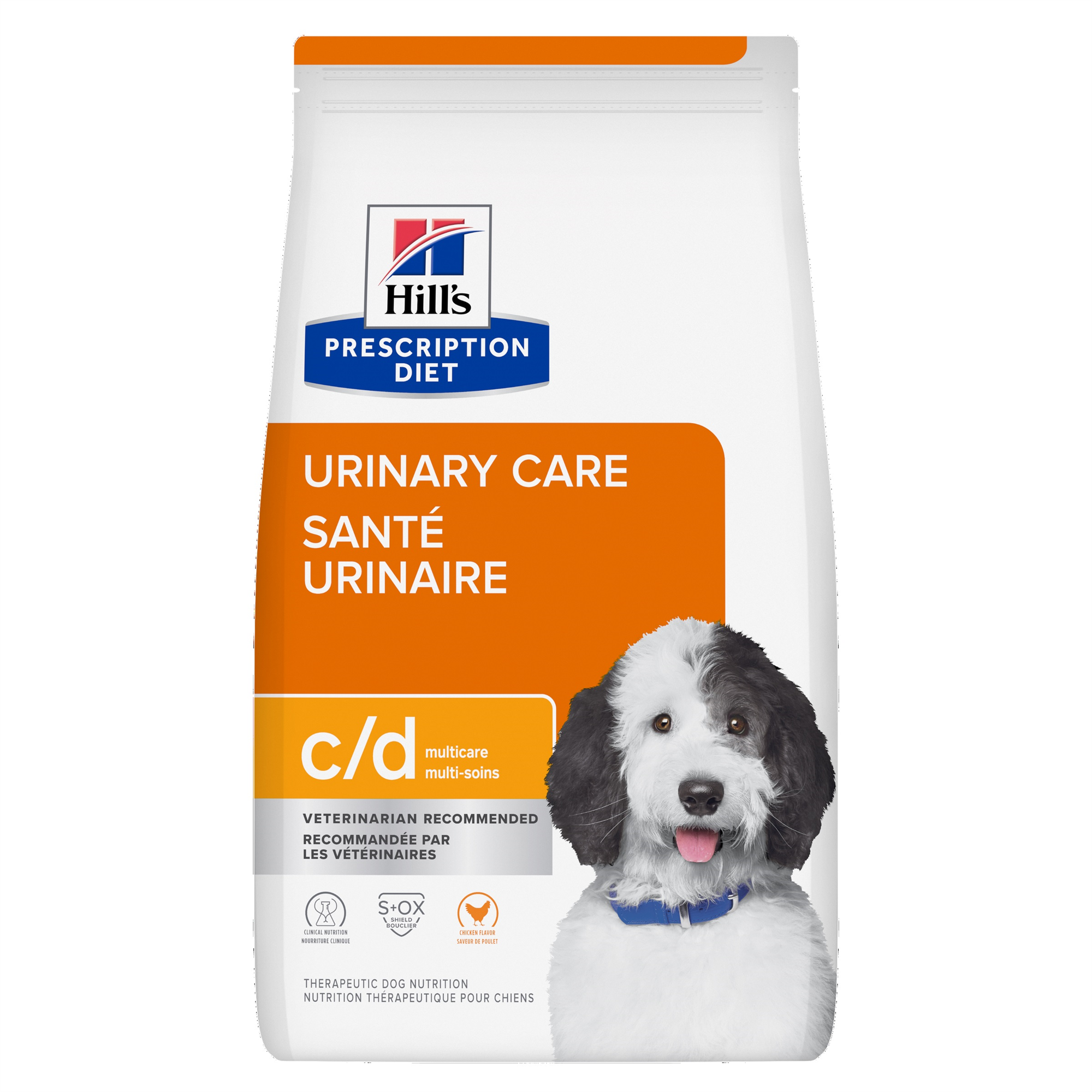 Hill's Prescription Diet c/d Multicare Urinary Care Chicken Flavor Dry Dog Food 12.5 kg bag (Dry)