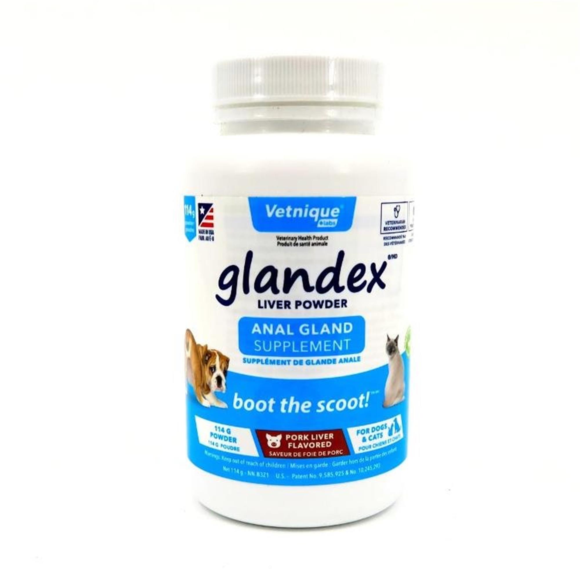 Glandex Anal Gland Support for Dogs & Cats - Pork Liver Powder - 114 g