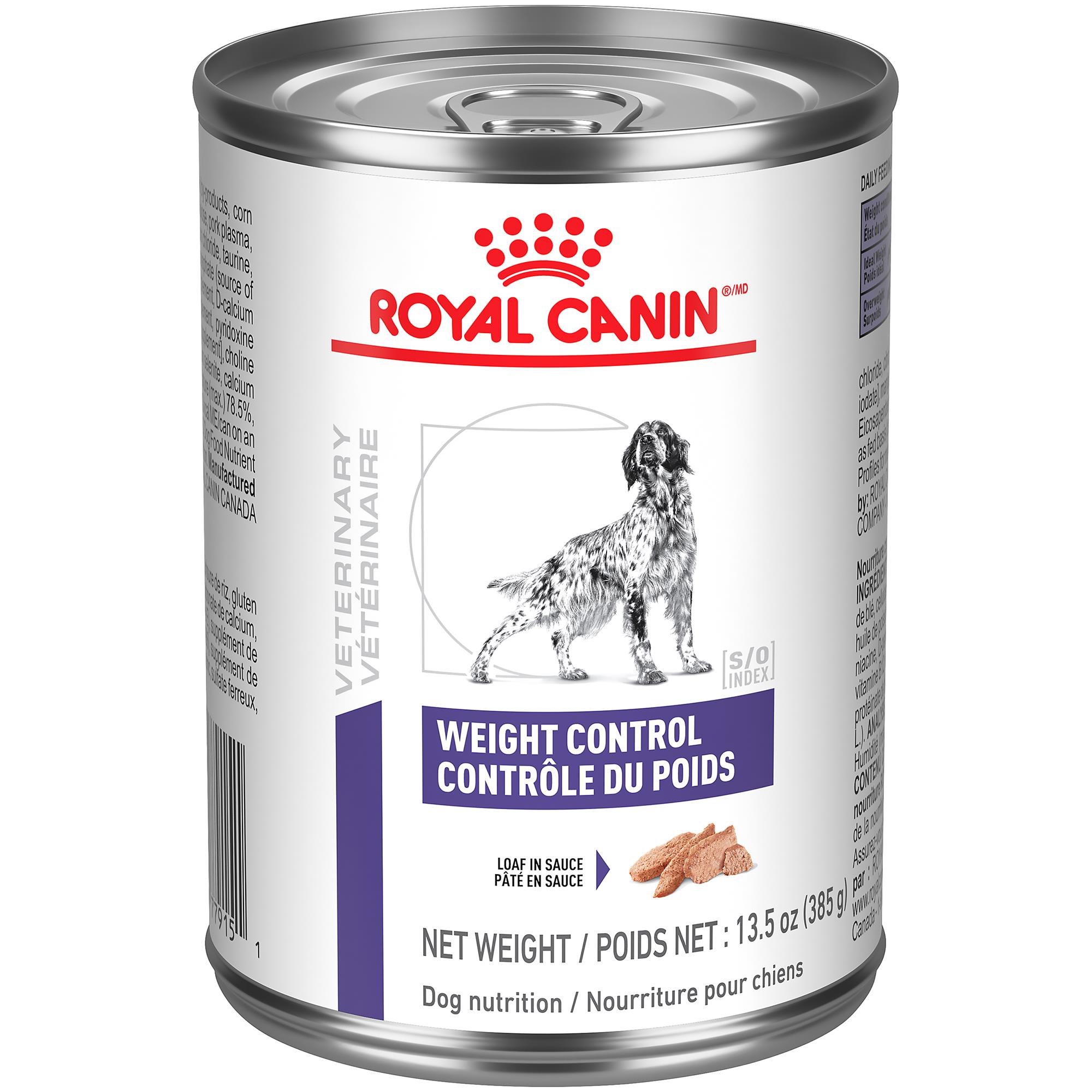 Royal Canin® VETERINARY DIET® Canine Weight Control Canned Loaf in Sauce Dog Food (Wet) - 12 x 385 g