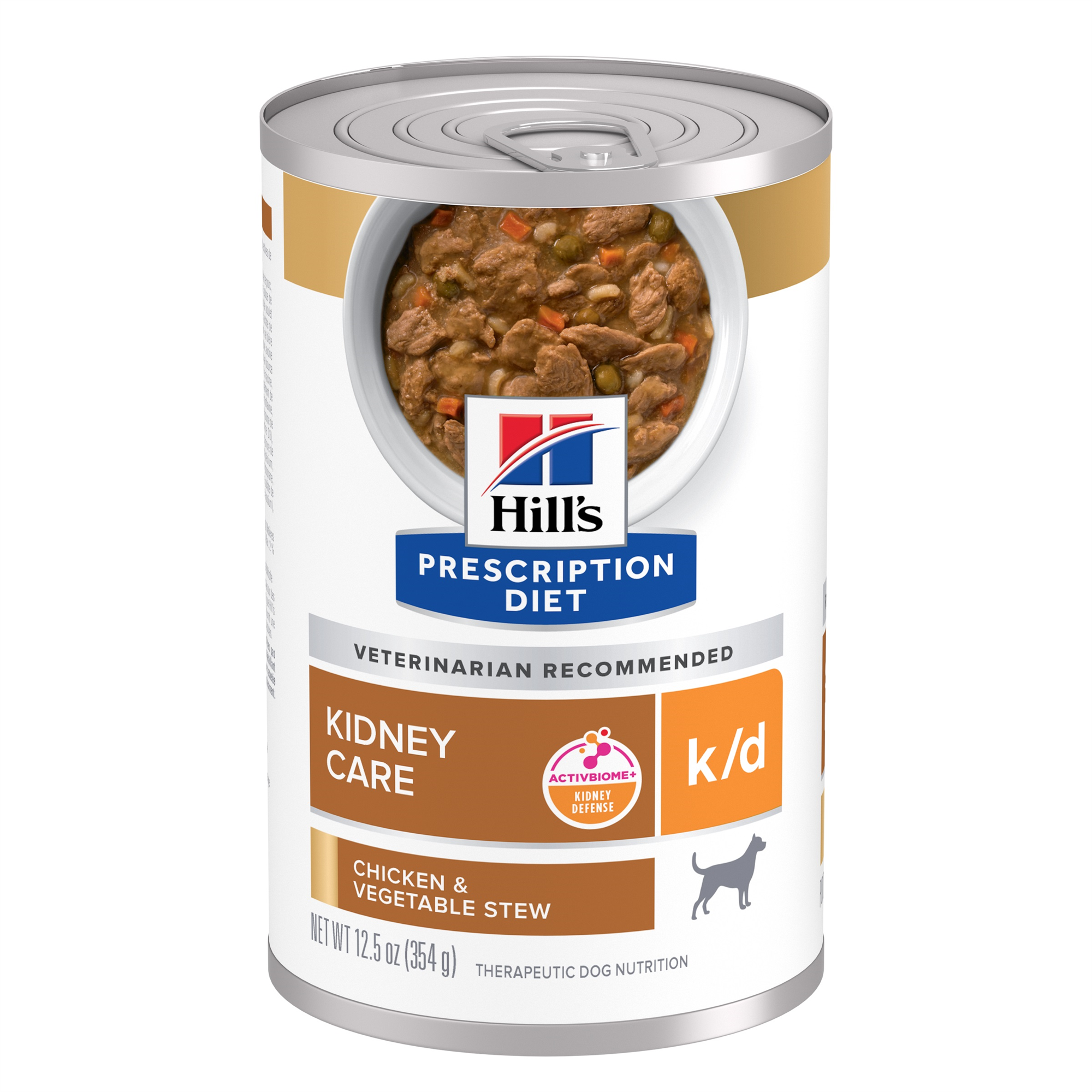 Hill's Prescription Diet k/d Kidney Care Chicken & Vegetable Stew Canned Dog Food (Wet), 354 g, 12-pack