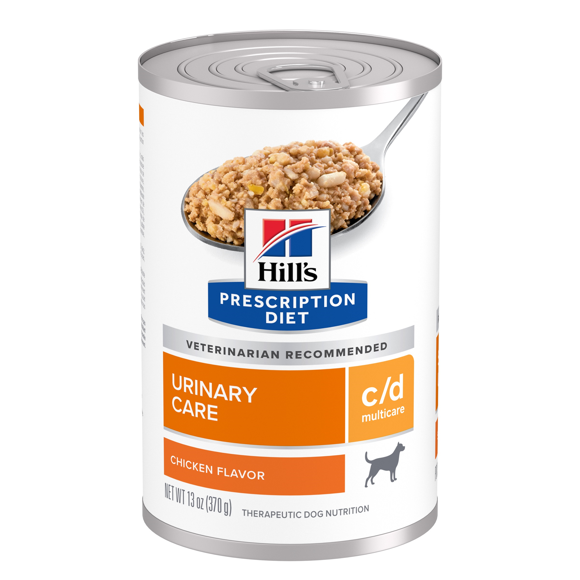 Hill's Prescription Diet c/d Multicare Urinary Care Chicken Flavor Canned Dog Food (Wet), 370 g, 12-pack