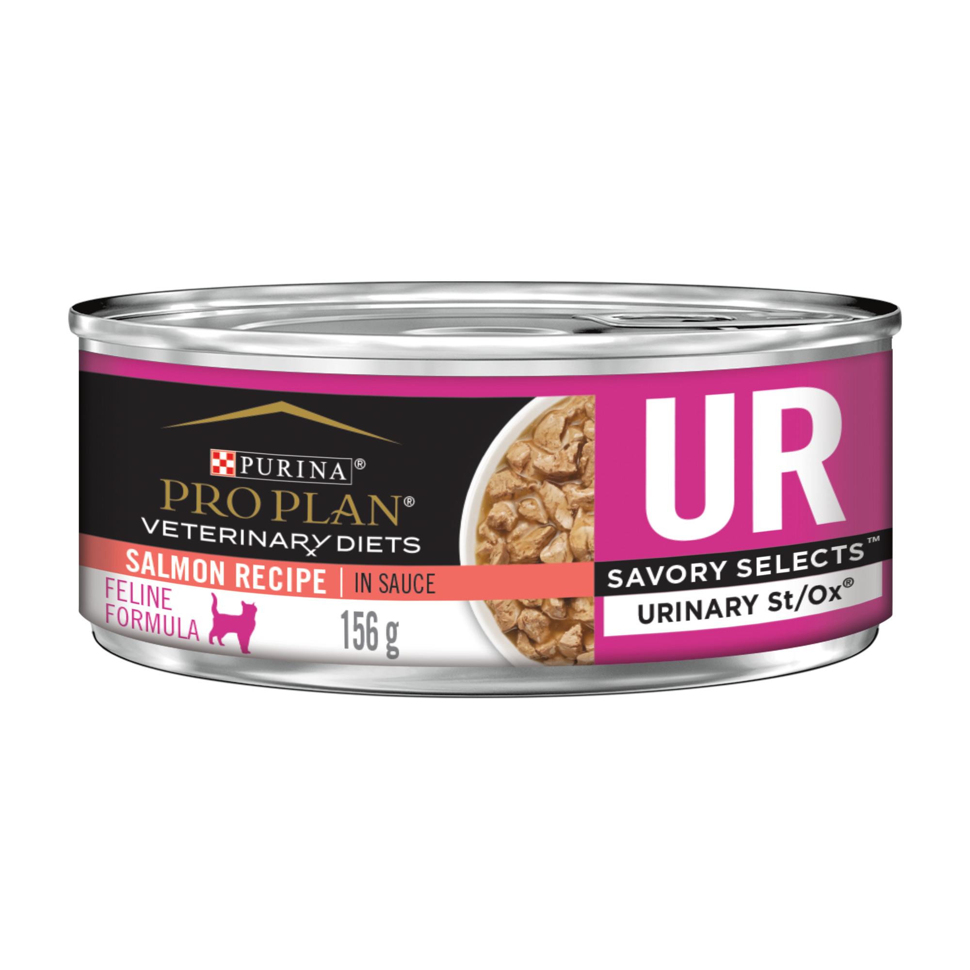 Purina® Pro Plan Veterinary Diets® UR Urinary® St/Ox™ Savory Selects Salmon Recipe, Wet Cat Food Formula (Wet) - 156 g (24 pack)