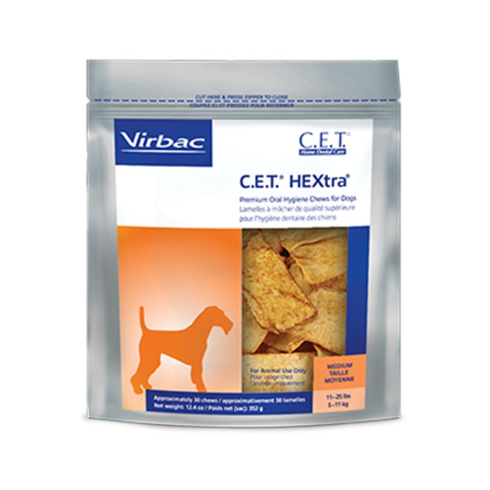 C.E.T.® Hextra Premium Oral Hygiene Chews Dogs - Small - 30 Chews