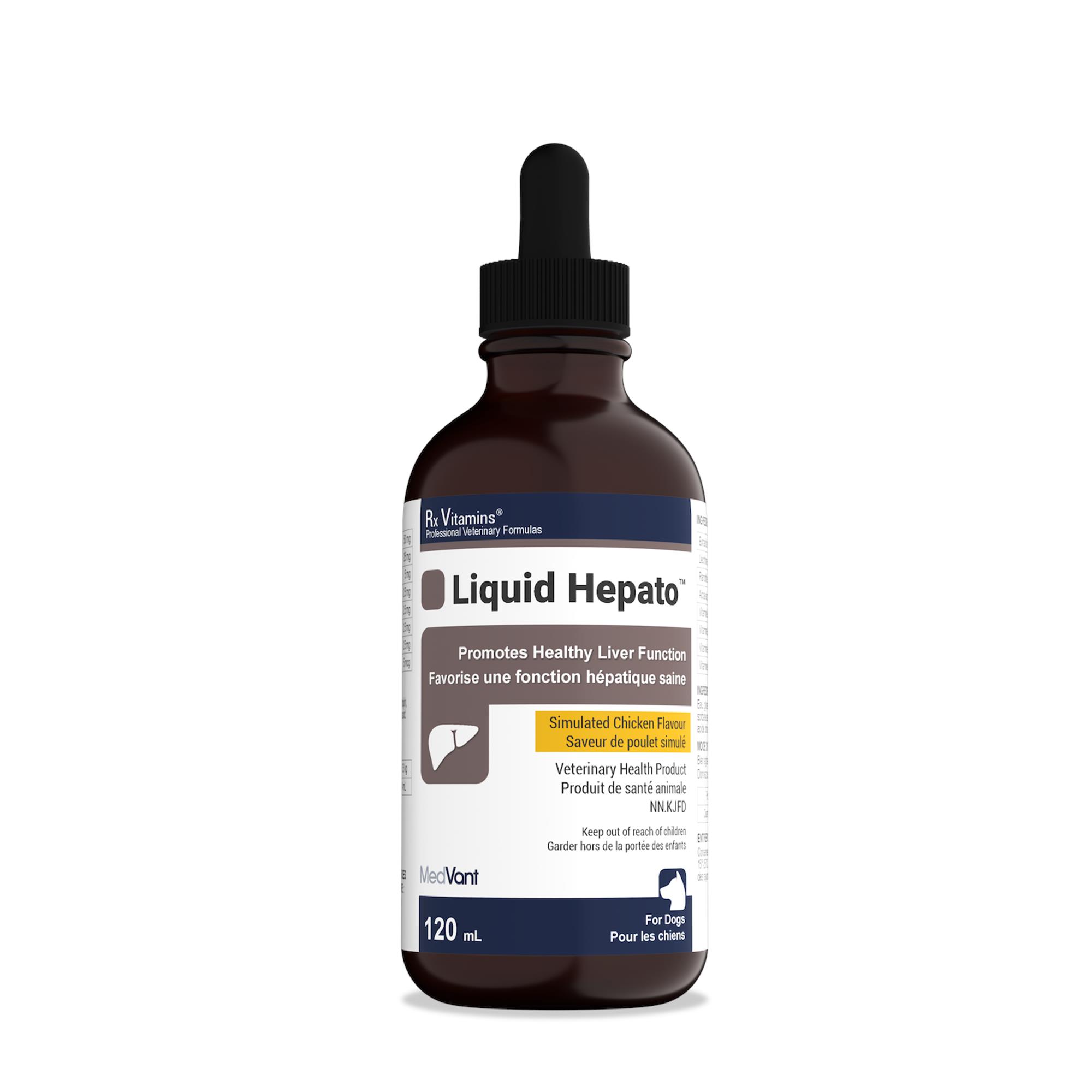 Rx Vitamins Hepato Support Liquid for Dogs - Chicken Flavour - 120 mL