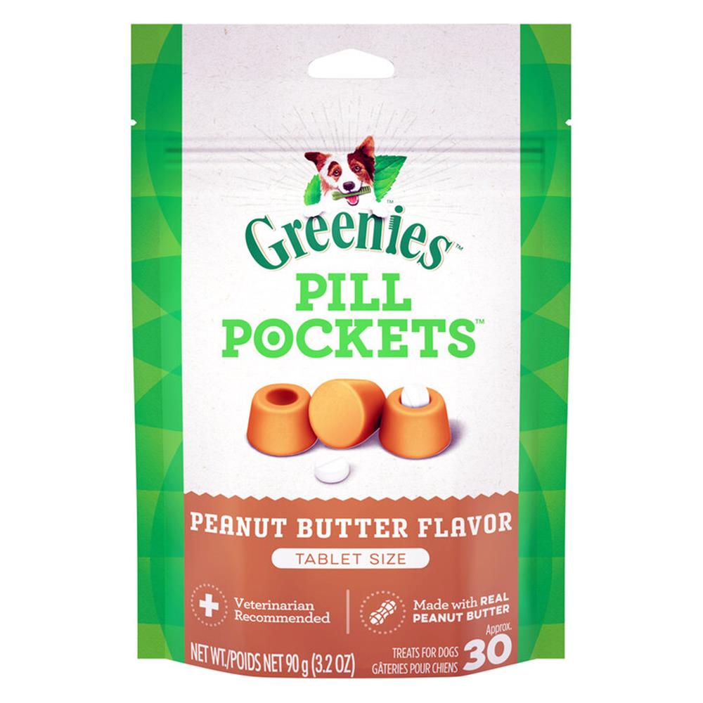 Greenies Pill Pockets For Dogs - for Tablets - Peanut Butter Flavour - 6x90 g