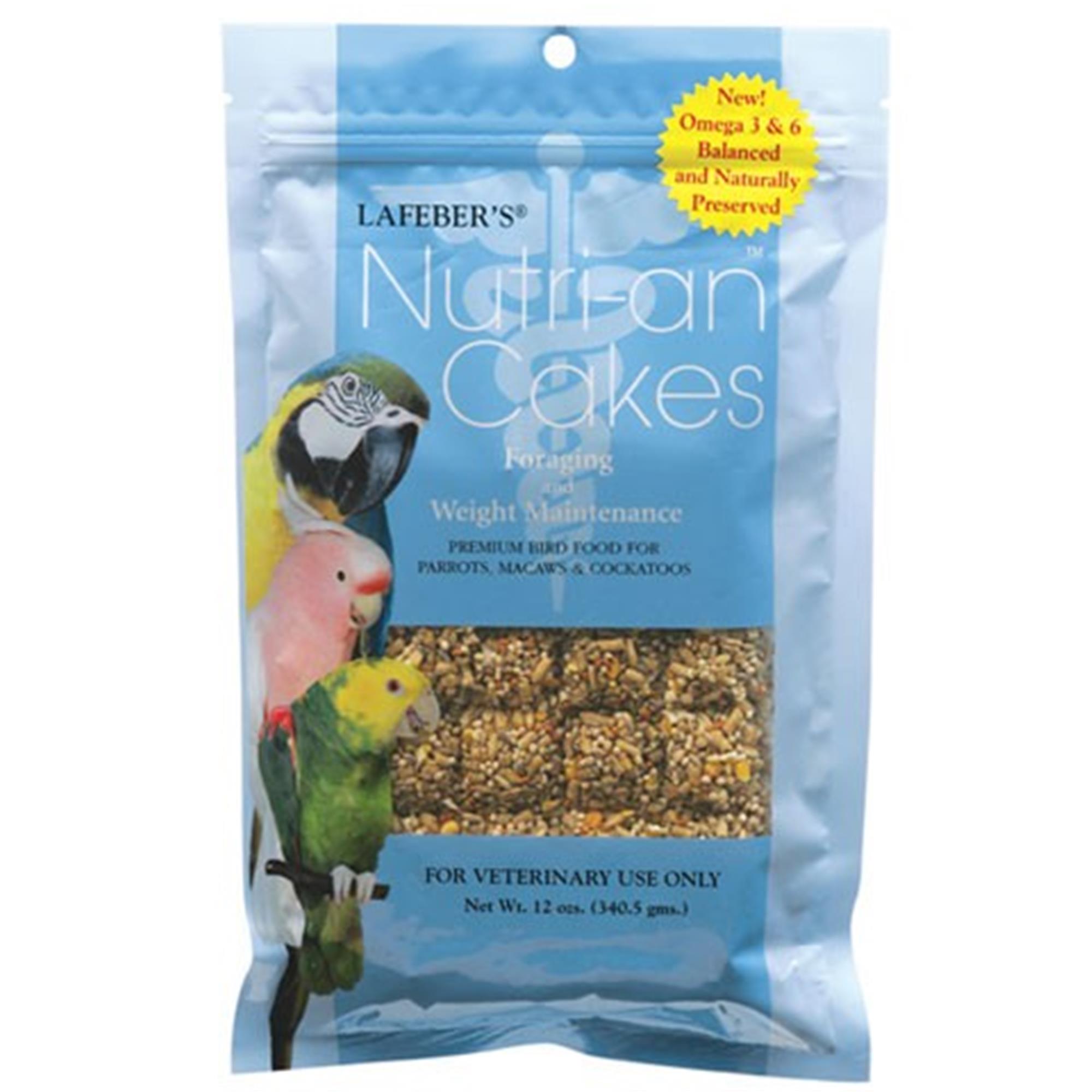 Lafeber's Nutri-An Cakes Foraging & Weight Maintenance Diet for Large Birds - 341 g