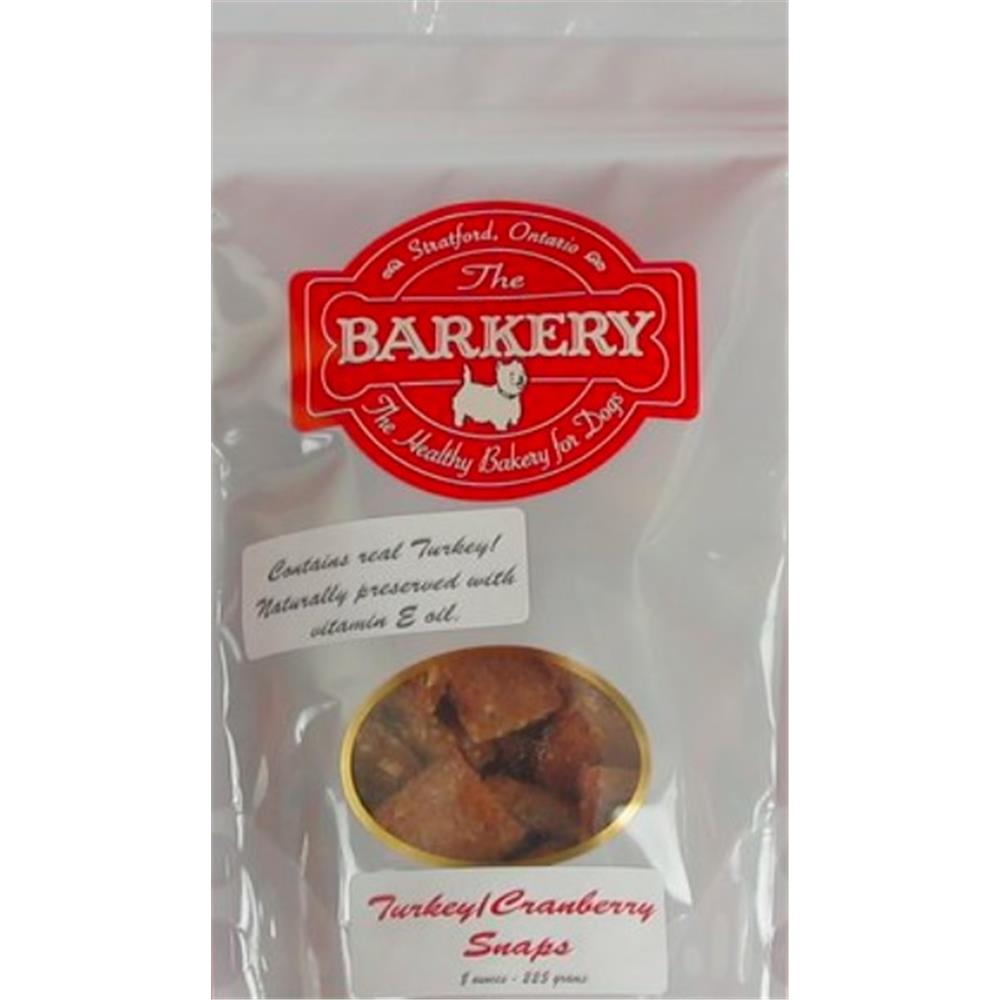 Barkery Dog Treats -Turkey Cranberry Snaps - 225 g