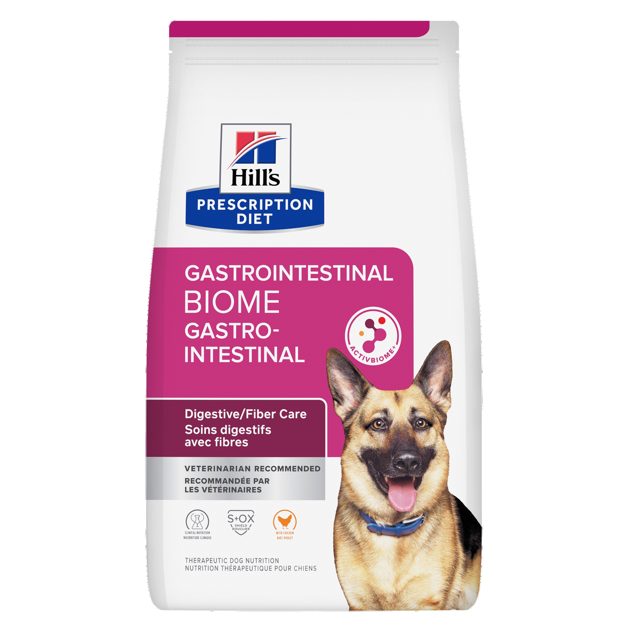 Hill's Prescription Diet Gastrointestinal Biome Digestive/Fiber Care with Chicken Dry Dog food (Dry) - 12.5 kg bag