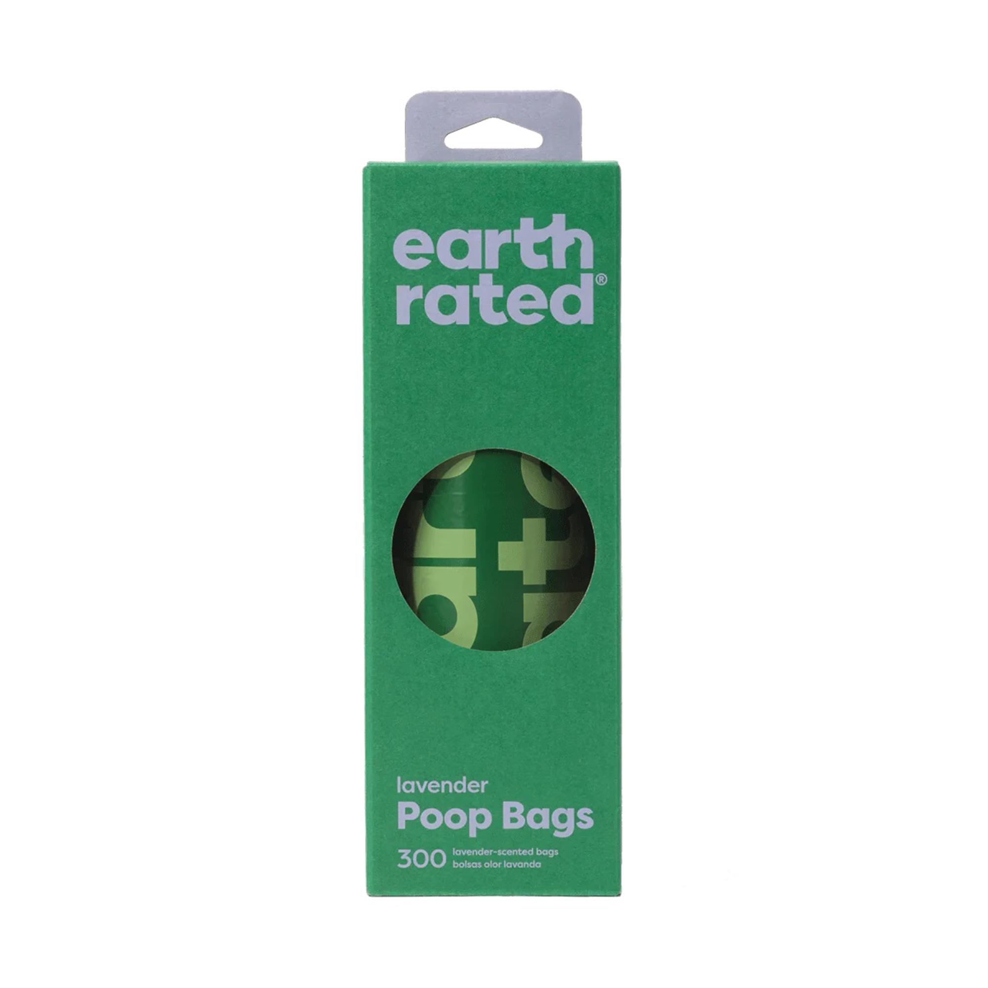 Earth Rated Pet Waste Bags - Lavender Scented - Bulk Pack - 300 Bags