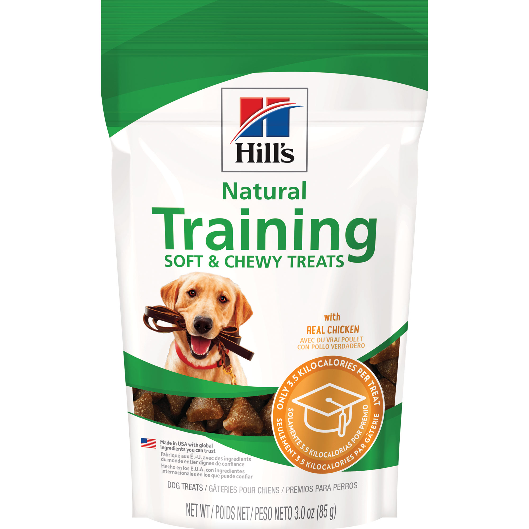 Hill's Natural Soft and Chewy Training Dog Treats with Real Chicken (Dry) - 12 x 85 g bag