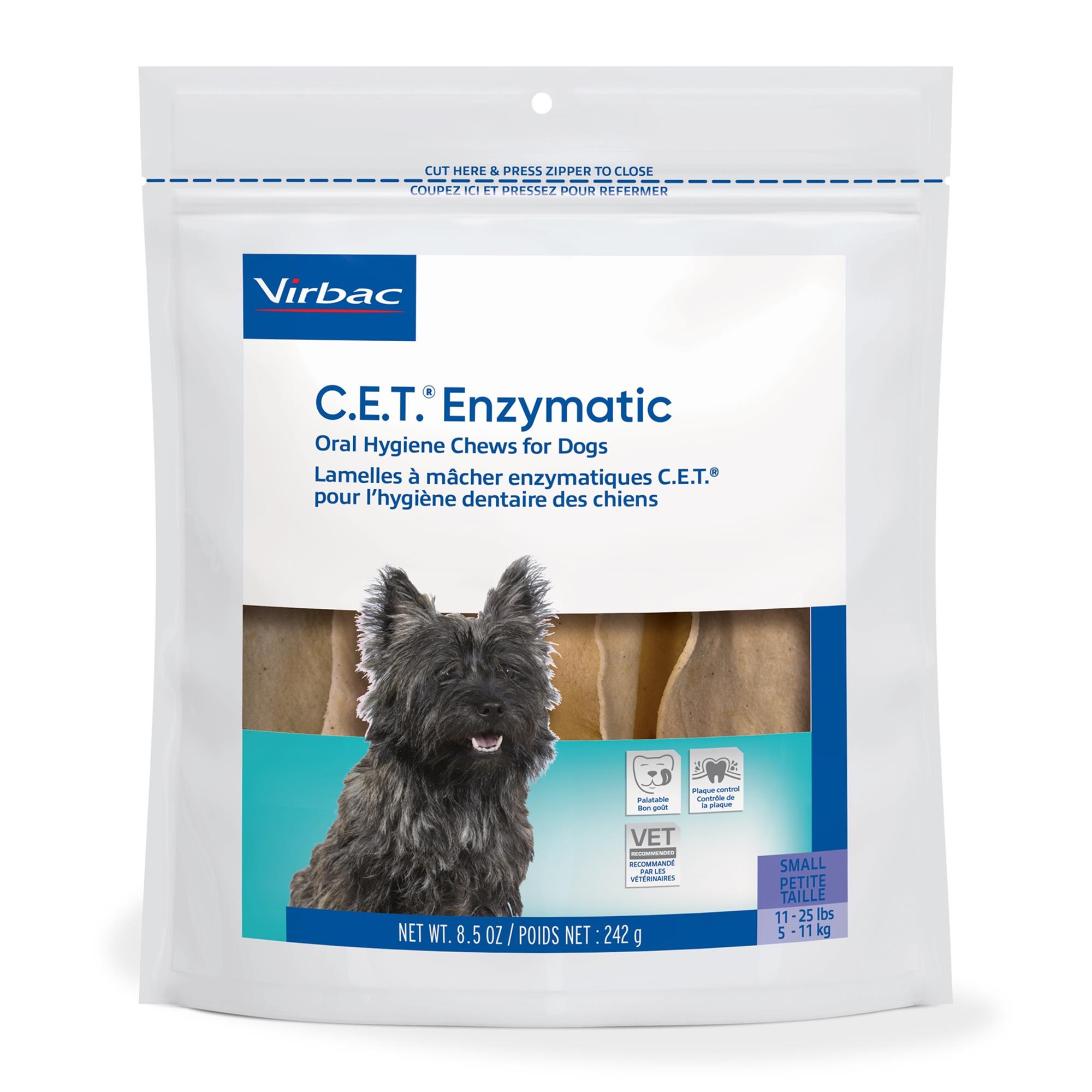 C.E.T.® Enzymatic Oral Hygiene Chews for Dogs - Small (11 - 25 lbs) - 242 g