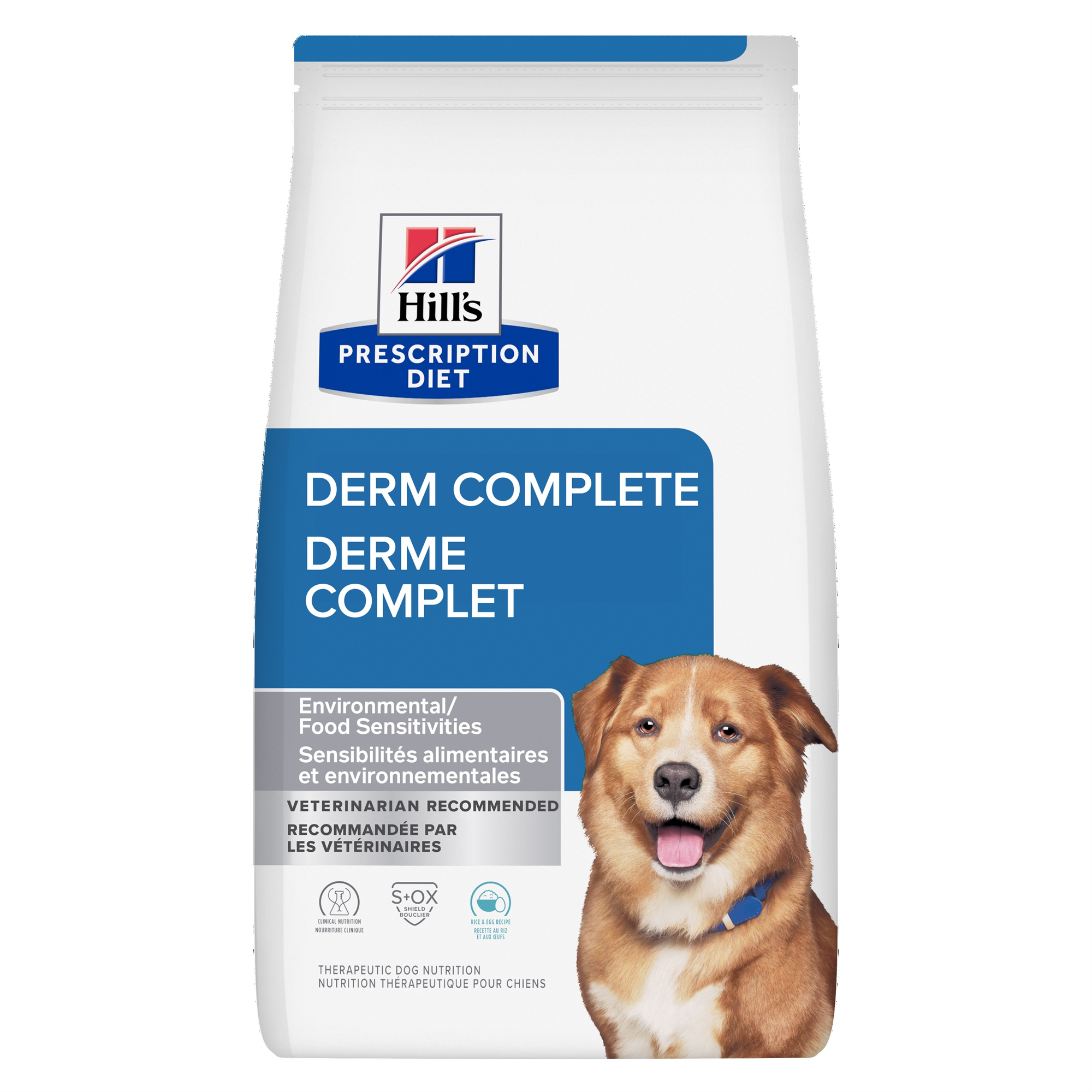 Hill's Prescription Diet Derm Complete Rice & Egg Recipe Dry Dog Food - 2.95 kg bag