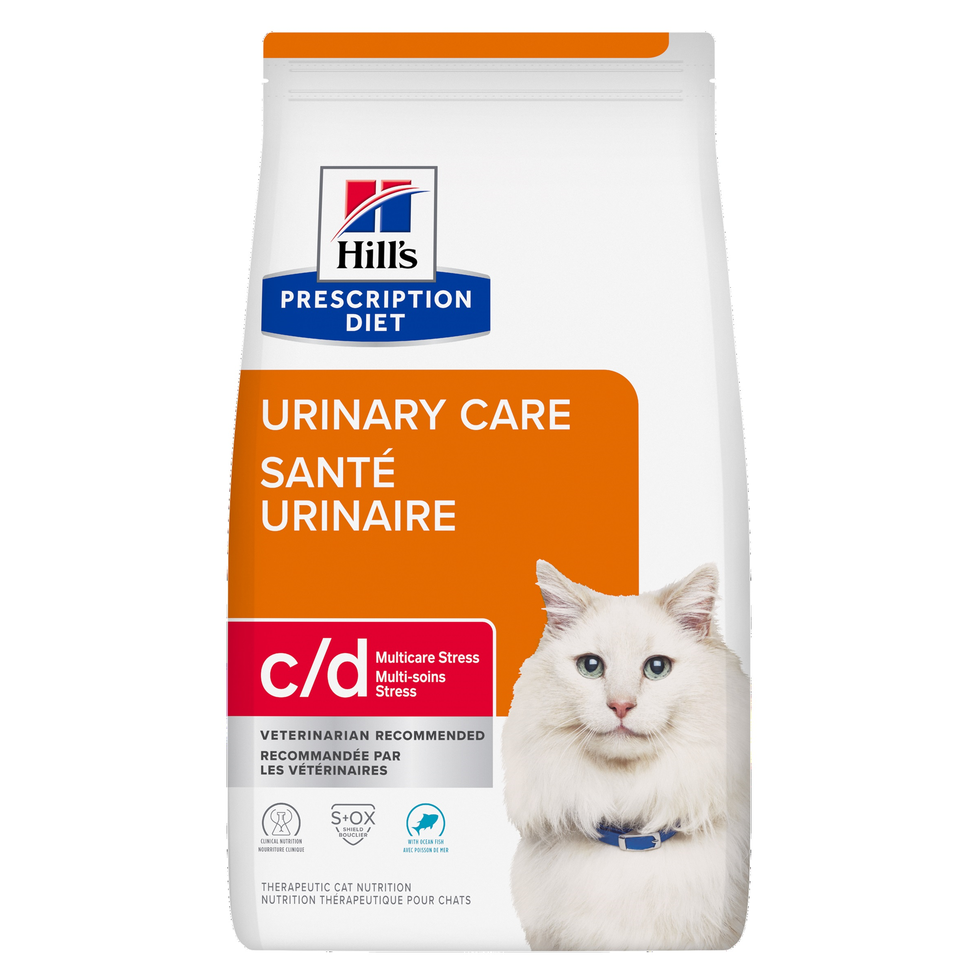 Hill's Prescription Diet c/d Multicare Stress Urinary Care with Ocean Fish Dry Cat Food (Dry) - 3.86 kg