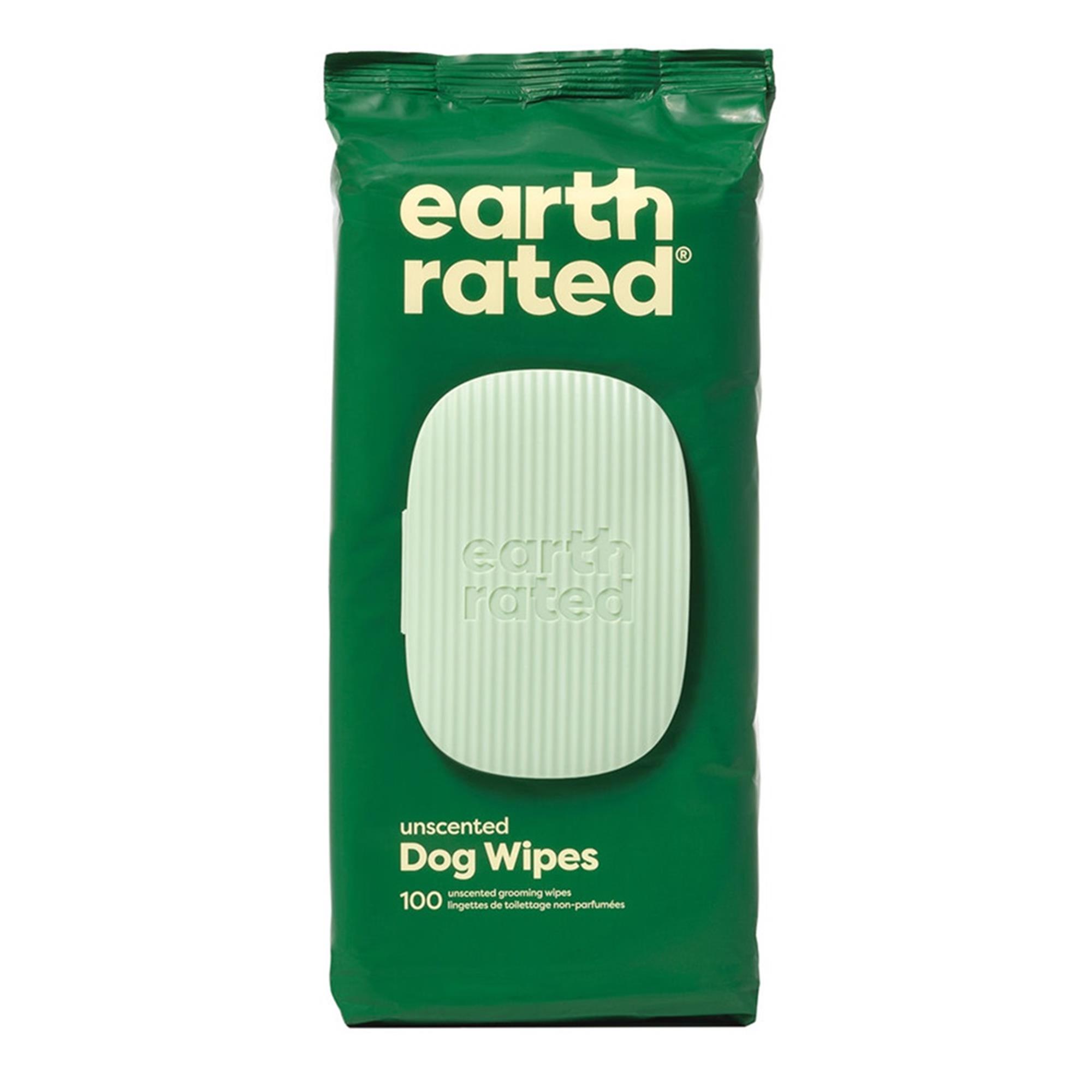 Earth Rated Dog Wipes - Unscented - 100 Wipes