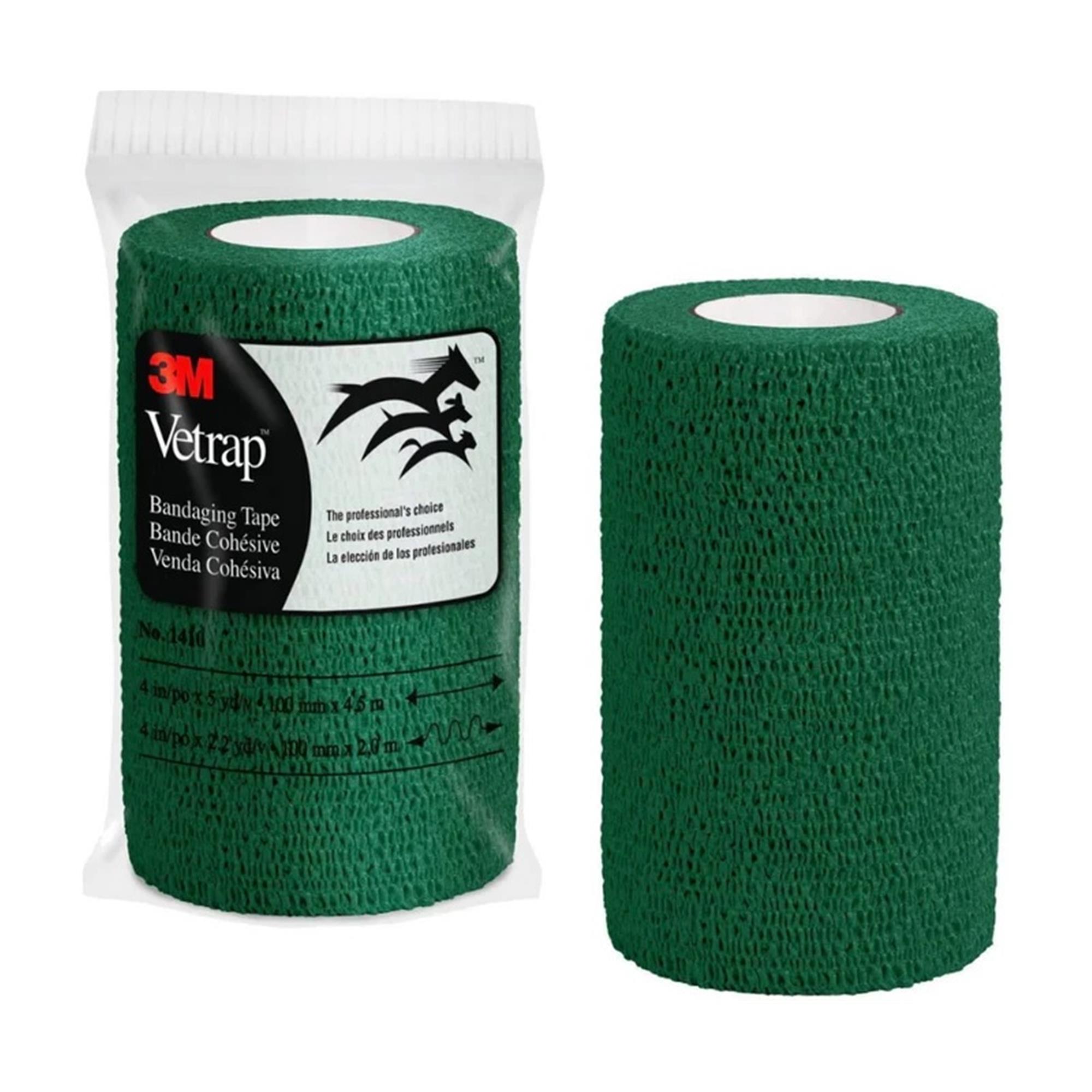 Vetrap Elastic Bandage Tape - Hunter Green - 4 inch