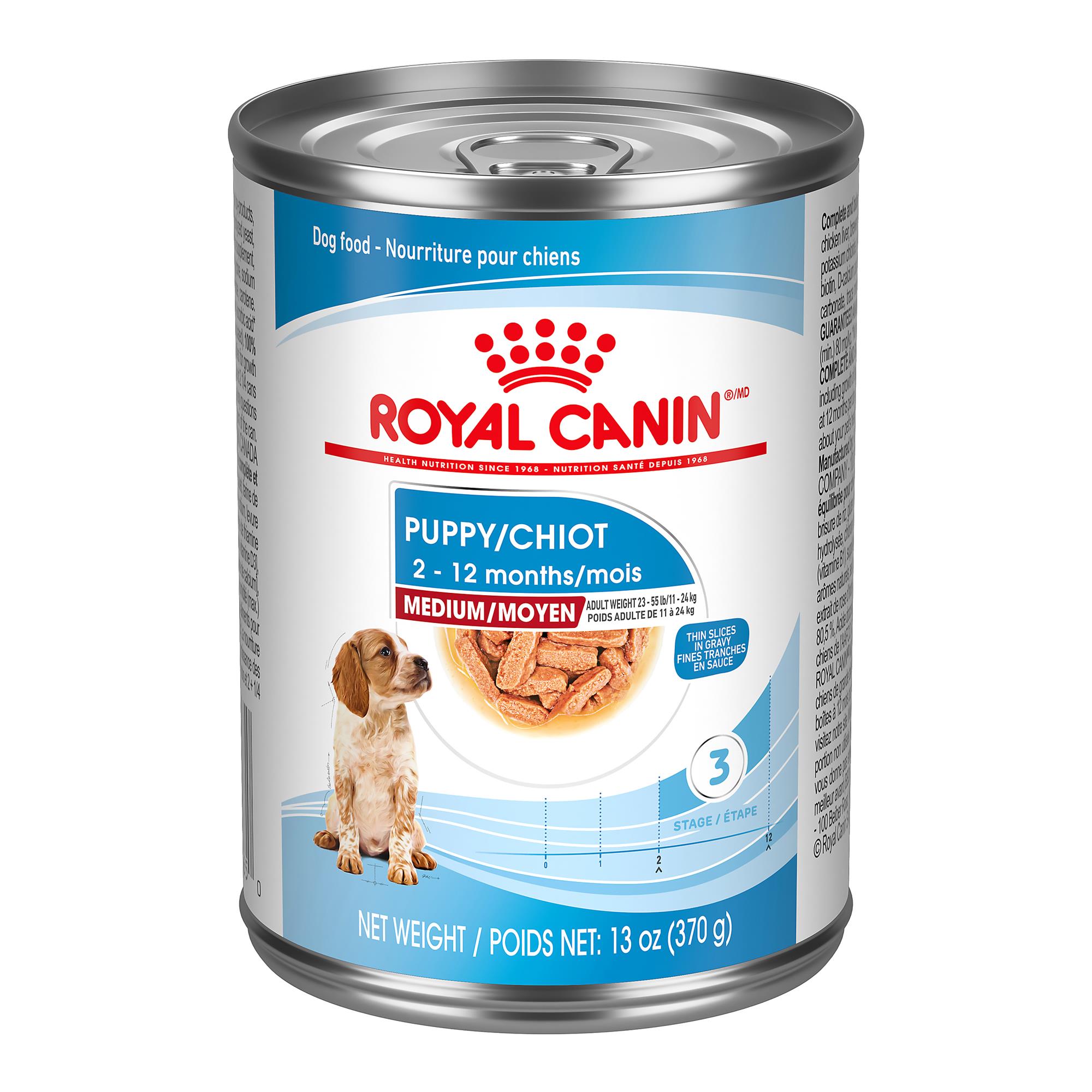 Royal Canin® Canine Health Nutrition™ Medium Puppy Thin Slices in Gravy Canned Dog Food (Wet) - 12 x 370 g