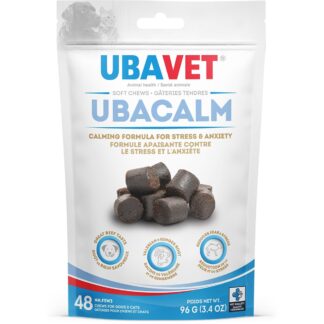 Ubacalm Calming Formula for Dogs and Cats - 48 Soft Chews