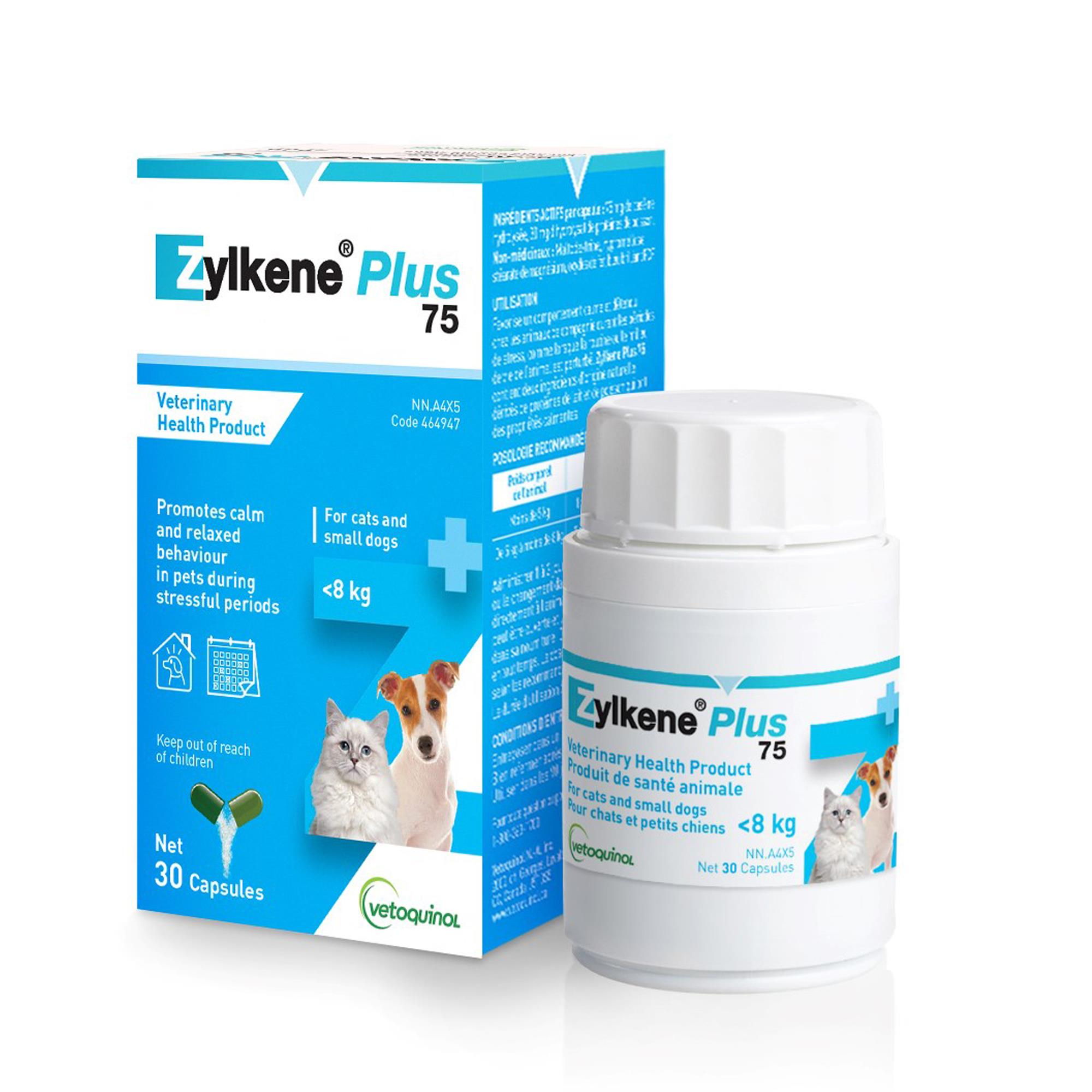 Zylkene Plus 75 for Cats and Small Dogs - 30 Capsules