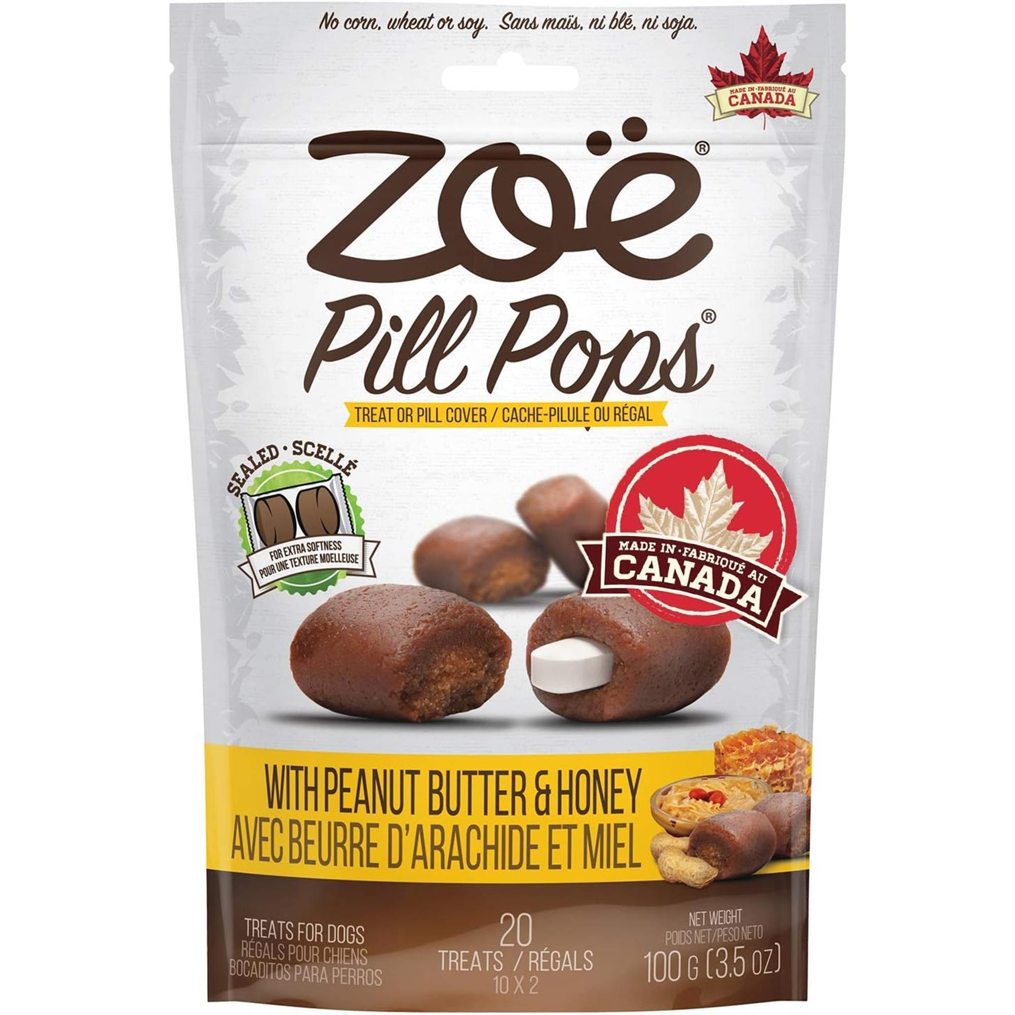 Zoe Pill Pops Pill Covers for Dogs - Peanut Butter With Honey - 100 g
