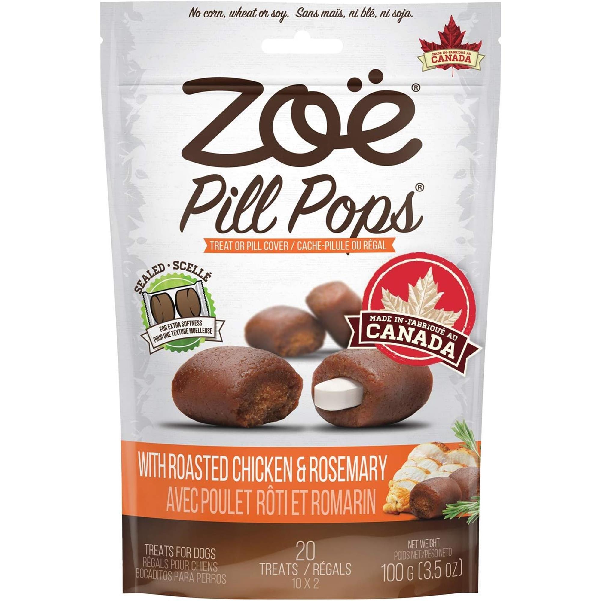 Zoe Pill Pops Pill Covers for Dogs - Roasted Chicken & Rosemary - 100 g