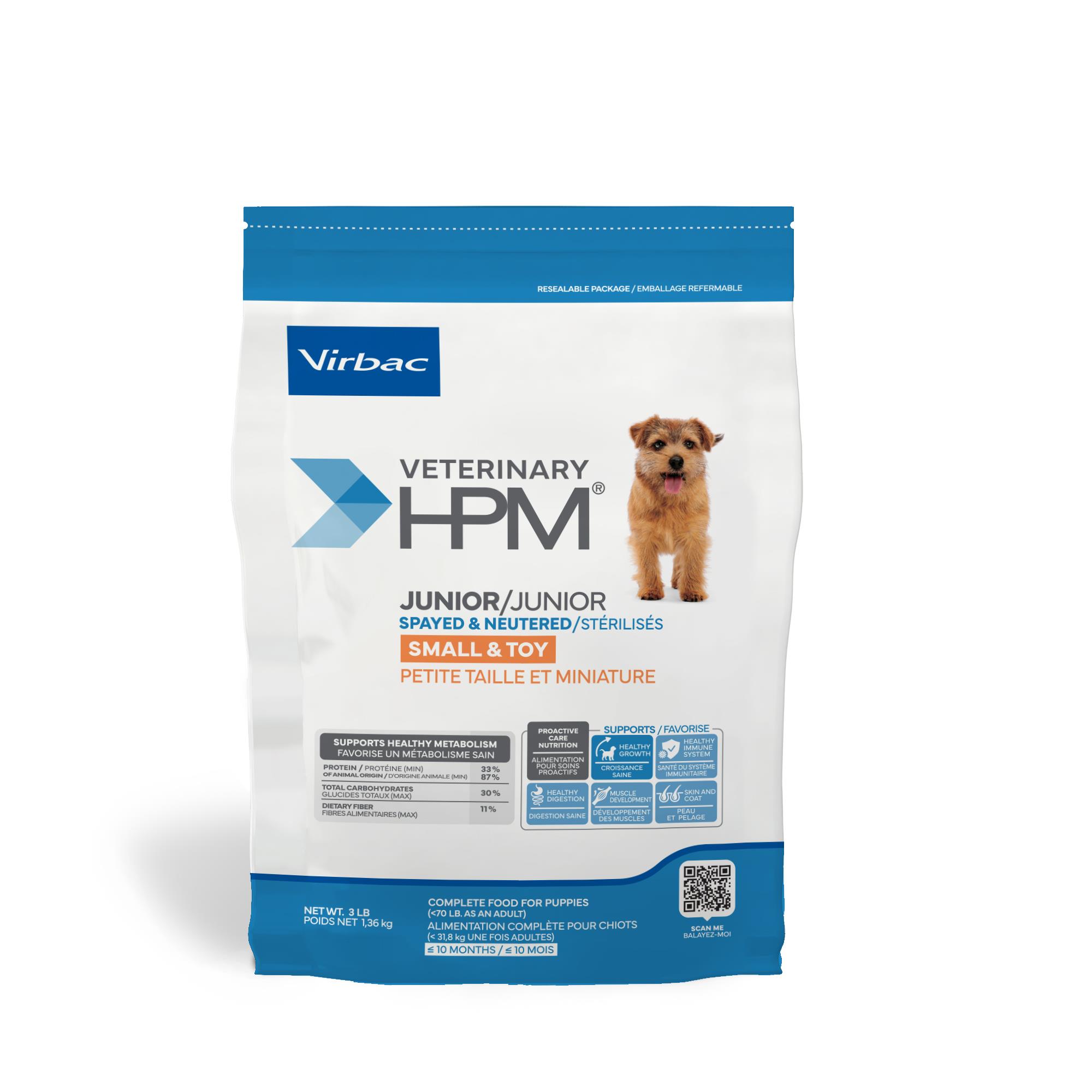 Virbac VETERINARY HPM® Spay & Neuter Canine Junior Small & Toy Breed Dog Food (Dry) - 2.95 kg