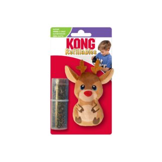 Kong Holiday Refillables Cat Toy - Reindeer