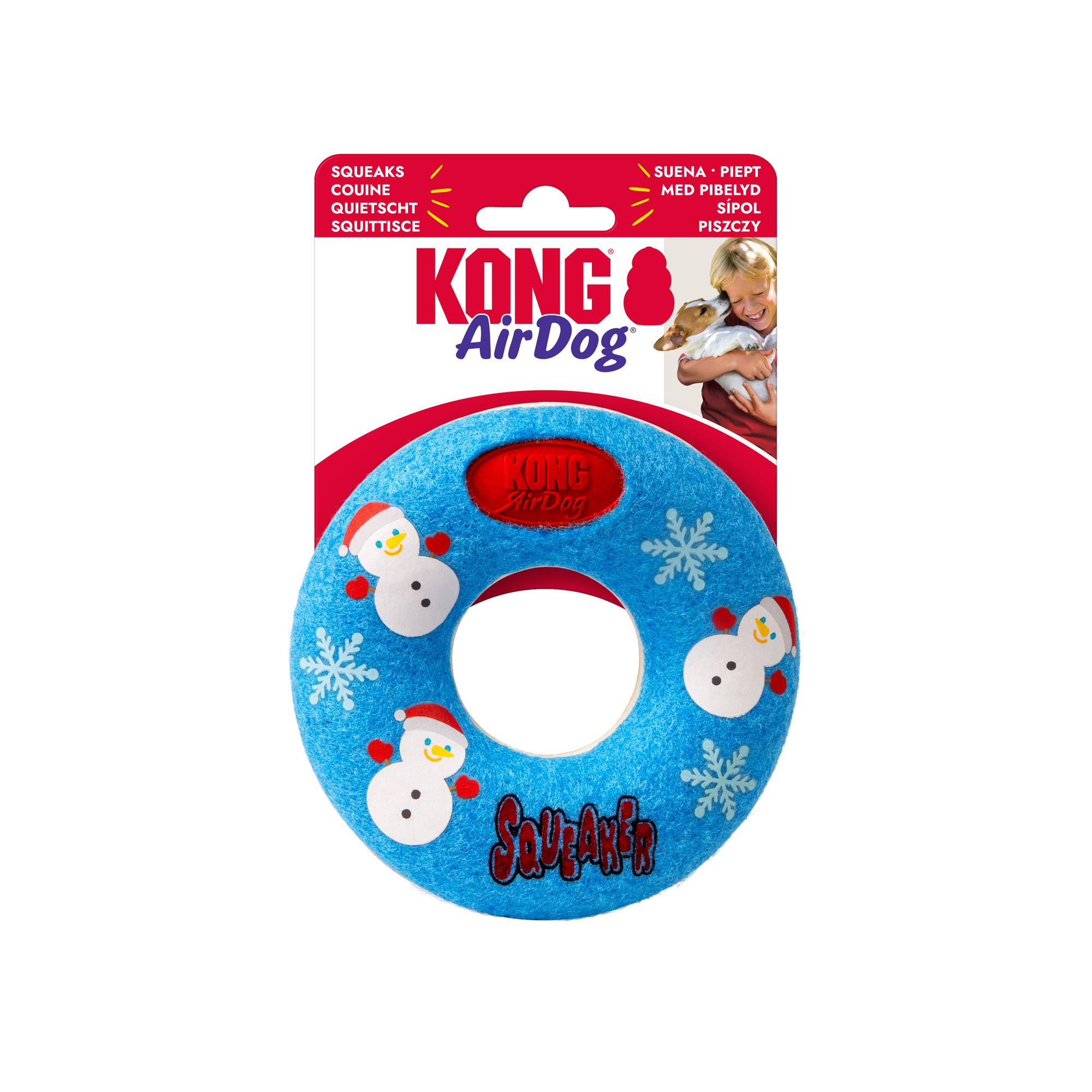 Kong Holiday AirDog Dog Toy - Squeaker Donut - Medium