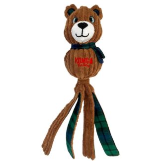 Kong Holiday Wubba Dog Toy - Corduroy Bear - Large