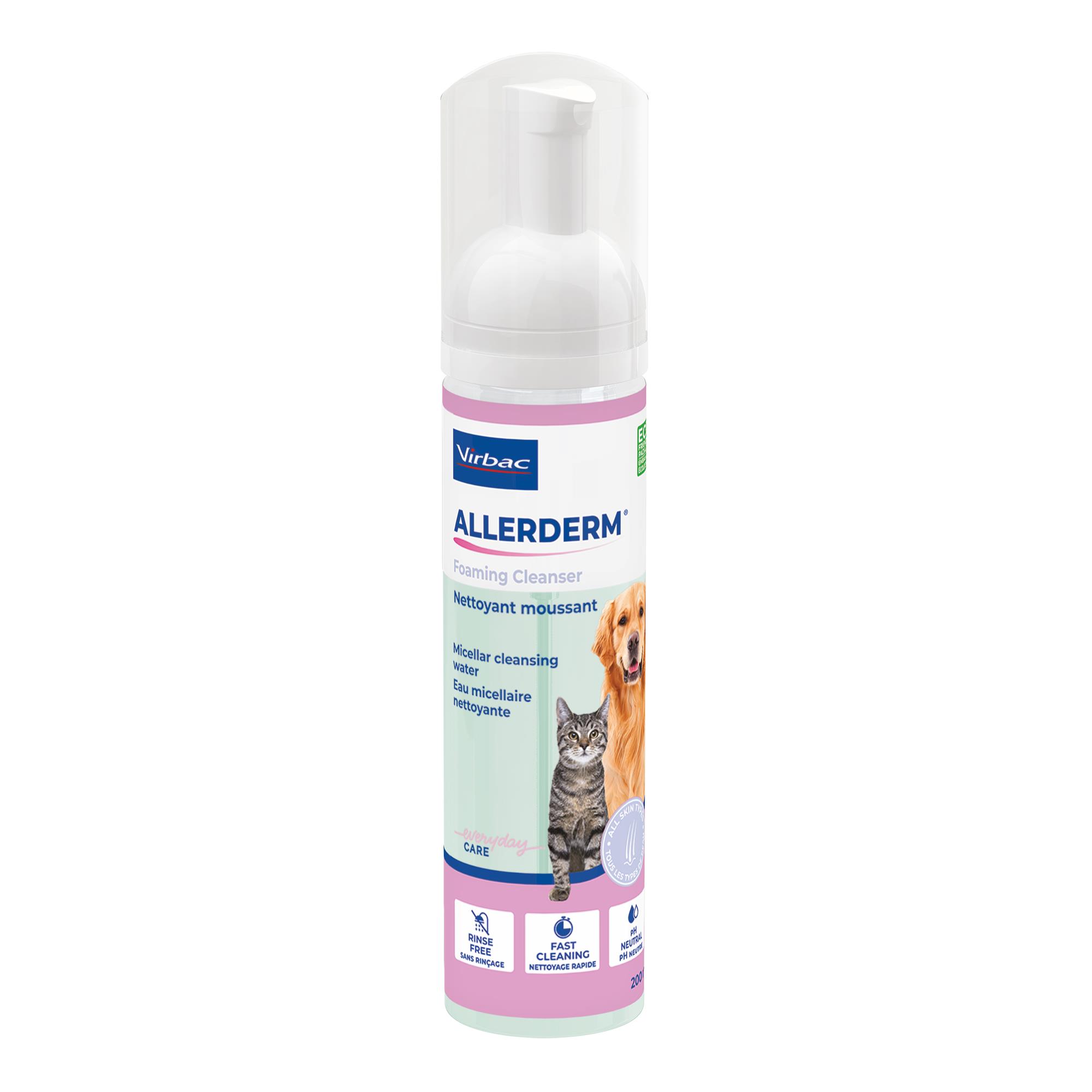 Allerderm® Foaming Cleanser for Dogs and Cats - 200 mL