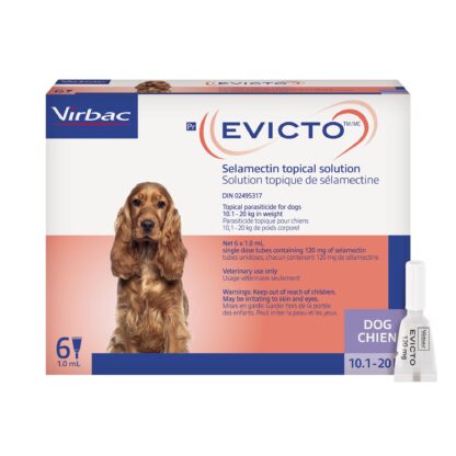 Evicto Rabbit EVICTO® Selamectin Topical Solution for Dogs - 10.1-20 kg - 6 x 1 mL ...