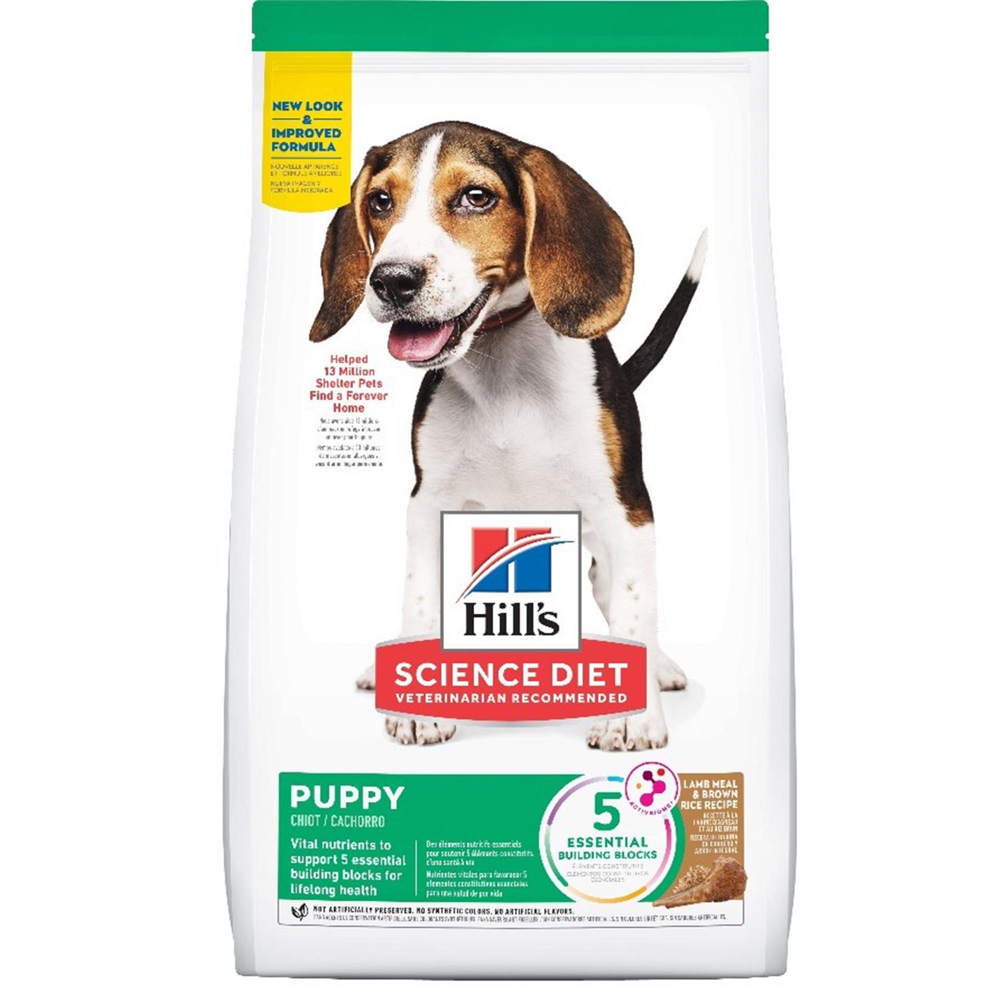 Hill's Science Diet Puppy Lamb Meal & Brown Rice Recipe Dog Food, Dry, 1.8 kg bag