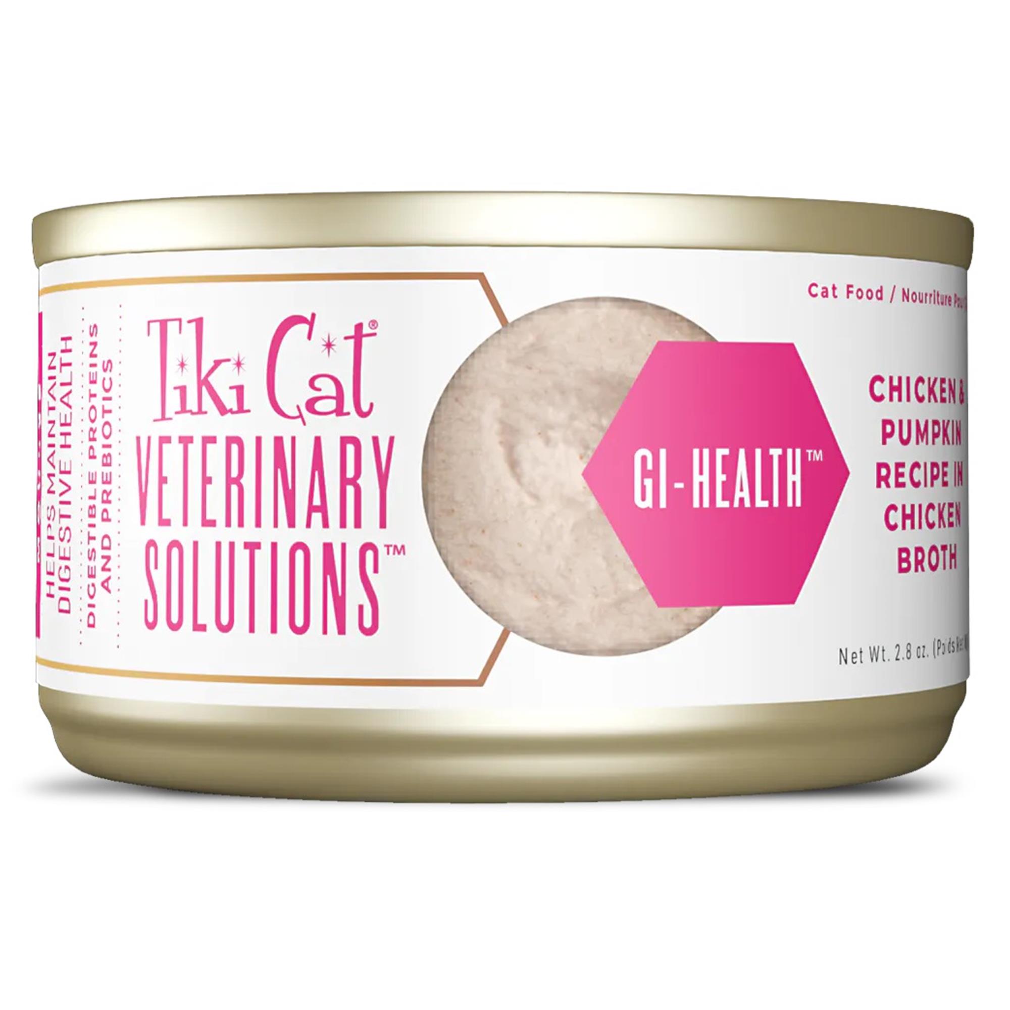 Tiki Cat Veterinary Solutions GI-Health Canned Cat Food - Chicken & Pumpkin Mousse - 18 x 79 g