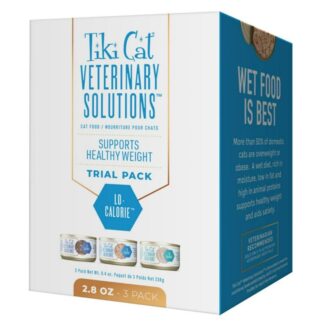 Tiki Cat Veterinary Solutions Lo-Calorie Canned Cat Food - Trial Variety Pack - 3 x 79 g