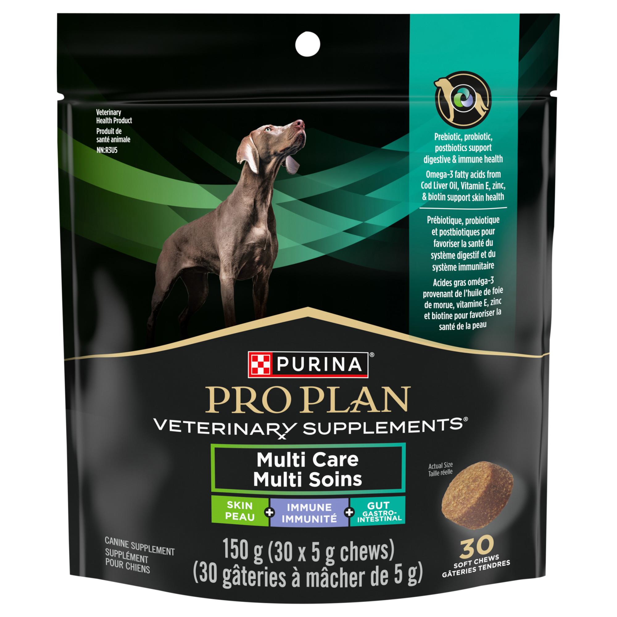 Purina® Pro Plan Veterinary Supplements® Multi Care Canine Chew, Dog Supplement - 300 g (60 x 5 g chews)