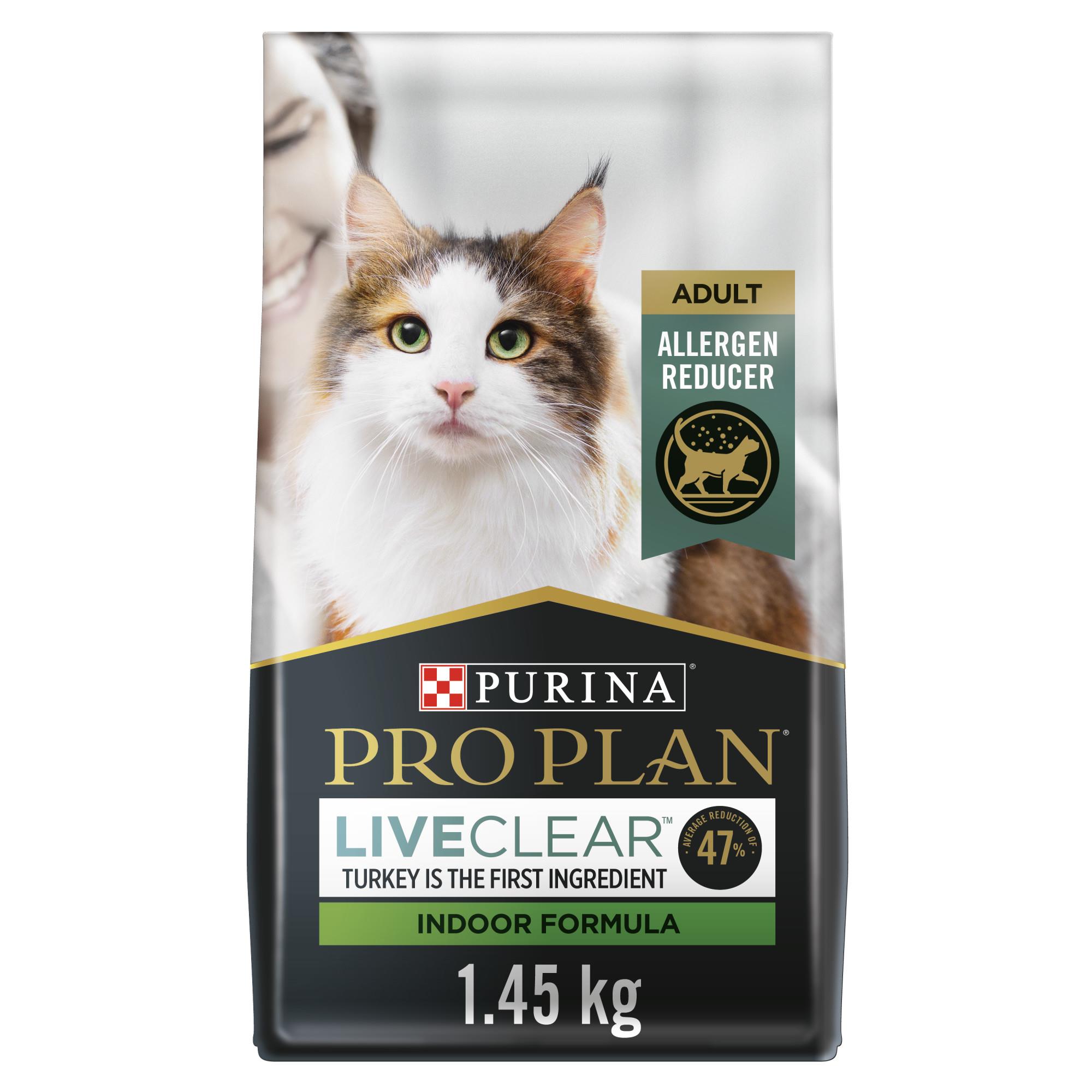Purina® Pro Plan Adult LiveClear Indoor Formula Turkey & Rice, Dry Cat Food (Dry) - 1.45 kg