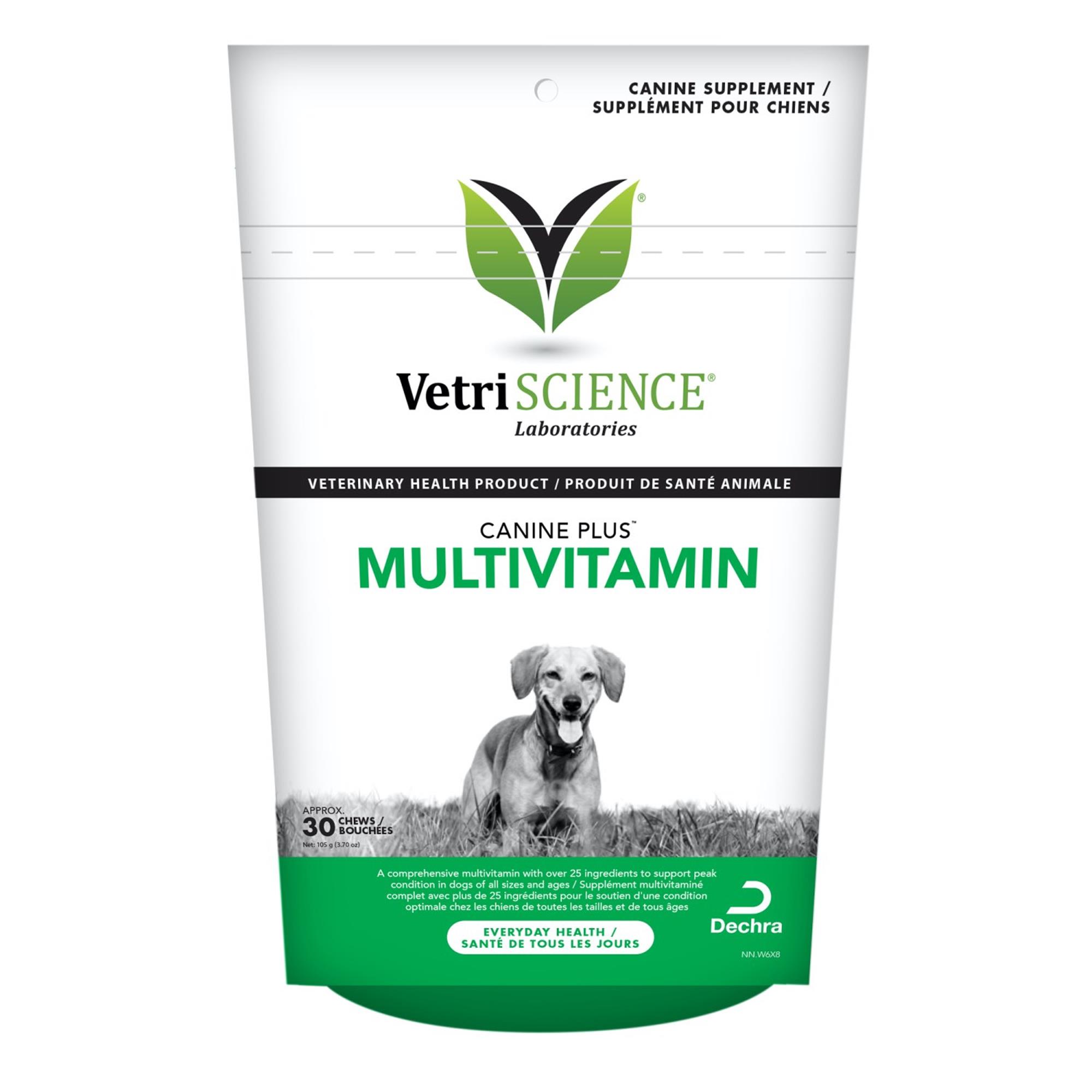 VetriScience Canine Plus Multivitamin Chews for Dogs - 30 Chews
