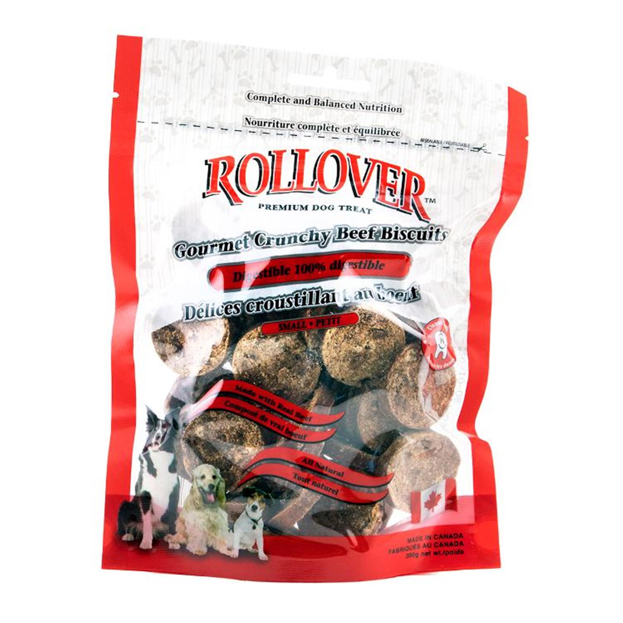 Rollover Gourmet Crunchy Biscuits - Beef - Small - 300 g