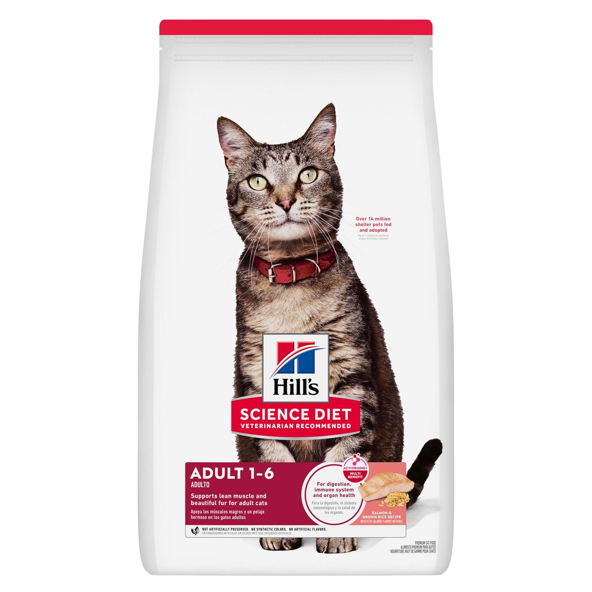 Hill's Science Diet Adult Dry Cat Food, Salmon Recipe (Dry) - 1.58 kg bag