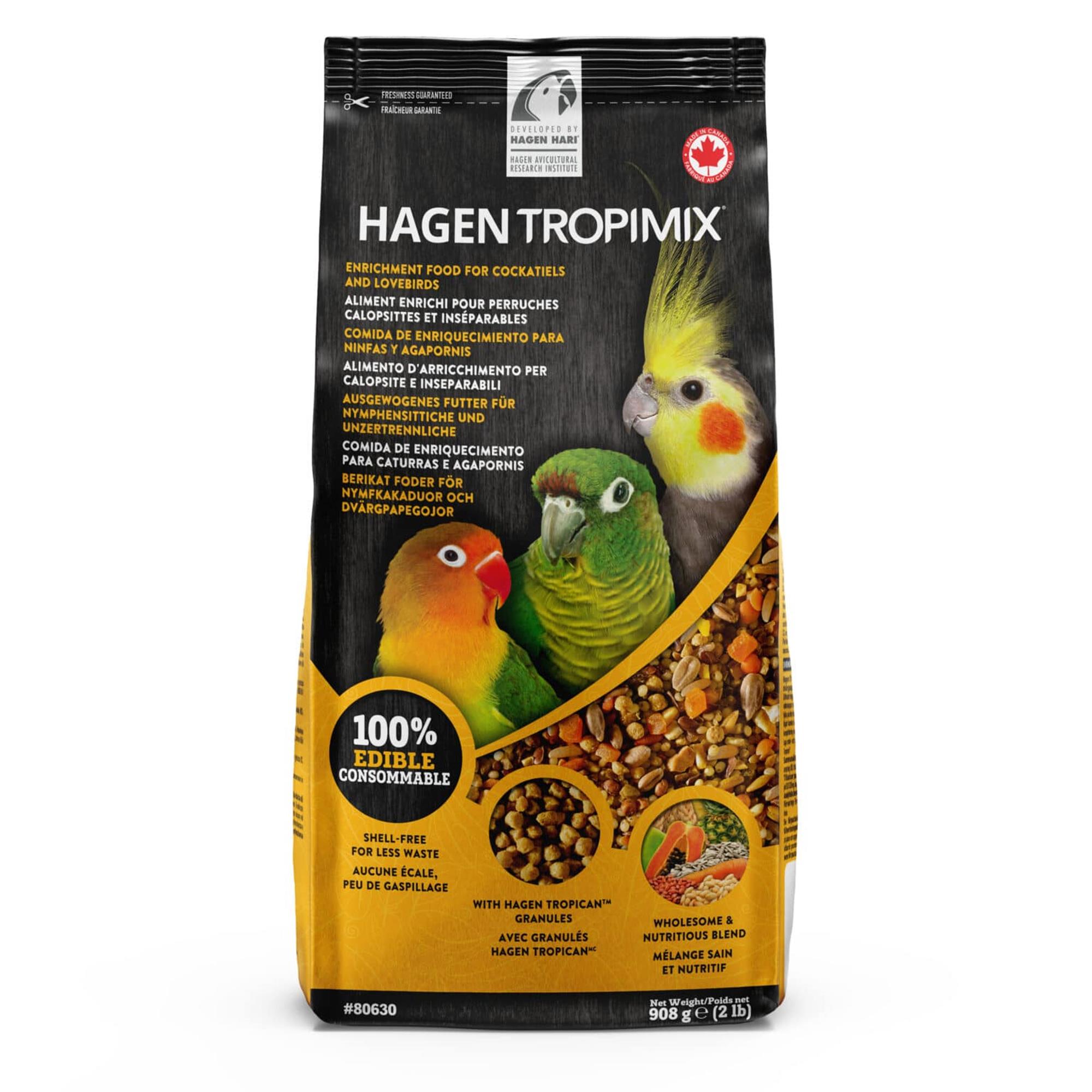 Hagen Tropimix Premium Enrichment Food - Cockatiels & Lovebirds - 908 g