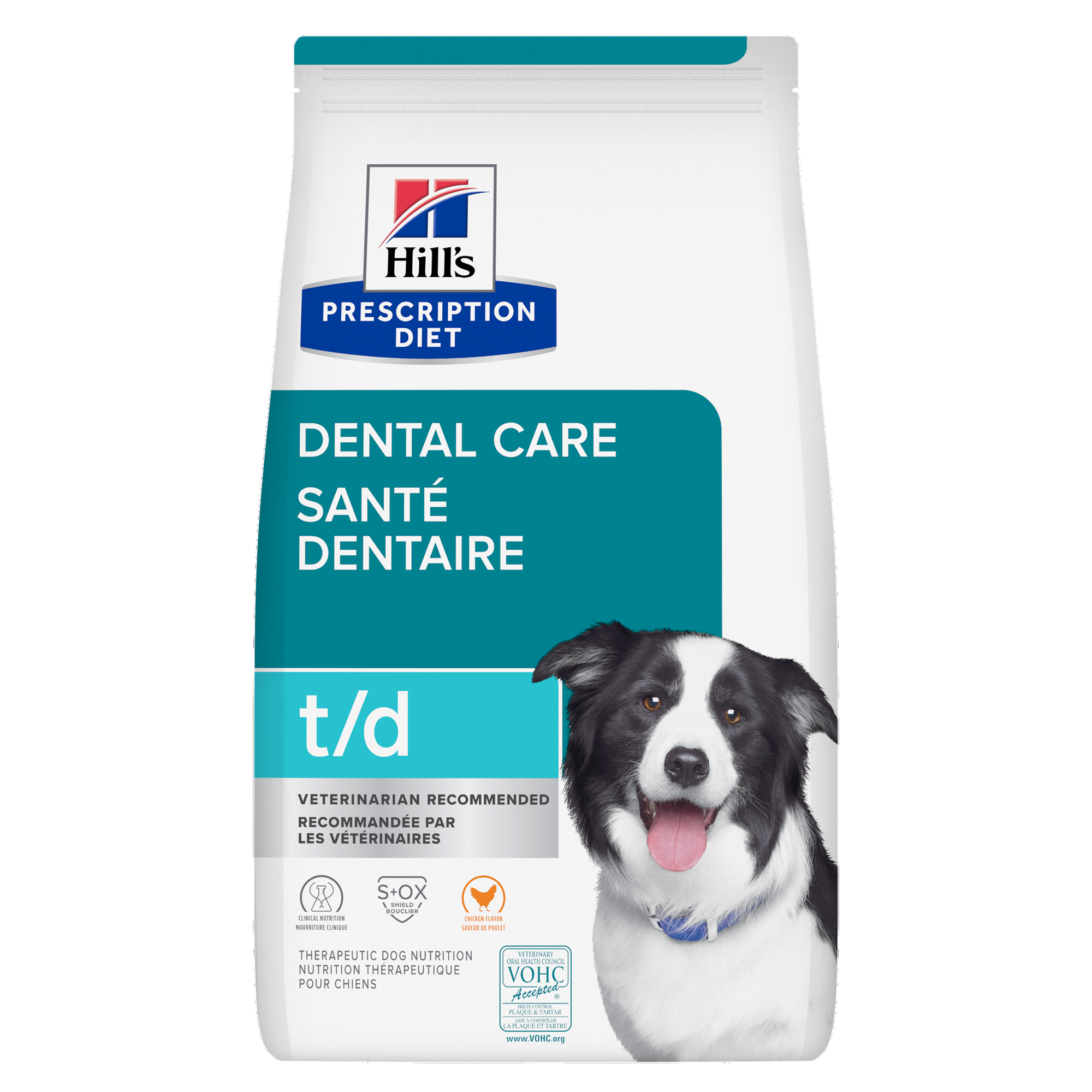 Hill's Prescription Diet t/d Dental Care Chicken Flavor Dry Dog Food 11.4 kg bag (Dry)