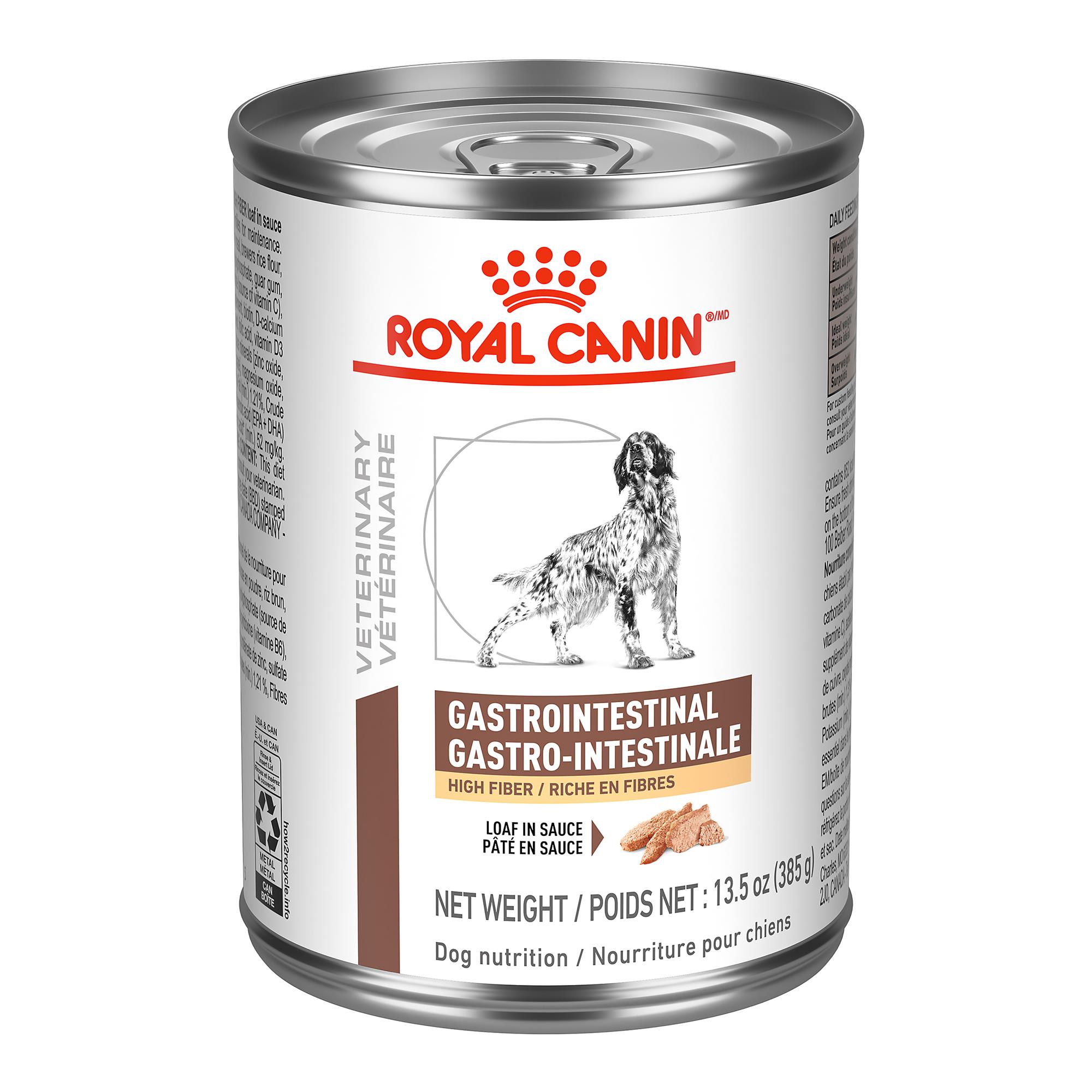 Royal Canin® VETERINARY DIET® Canine Gastrointestinal High Fiber Canned Loaf in Sauce Dog Food (Wet) - 12 x 385 g