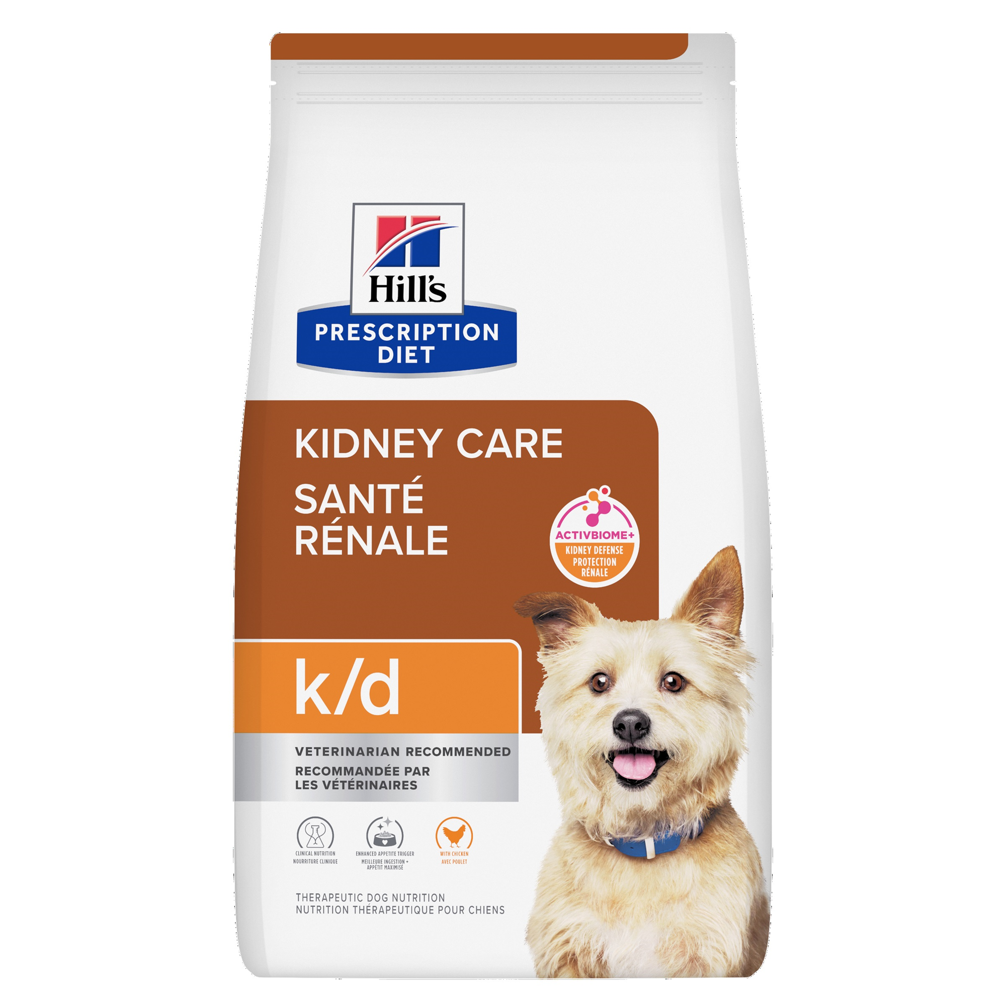 Hill's Prescription Diet k/d Kidney Care with Chicken Dry Dog Food 8 kg bag (Dry)