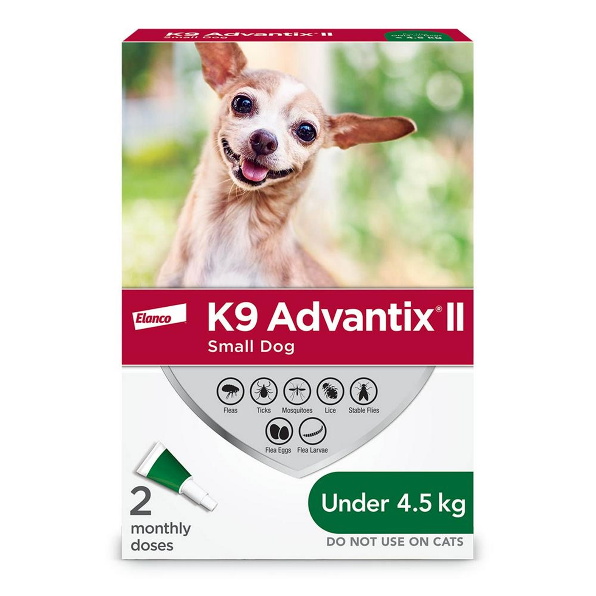 K9 Advantix II for Small Dogs - 3-9 lbs (Up To 4.5 kg) - 6 Pack
