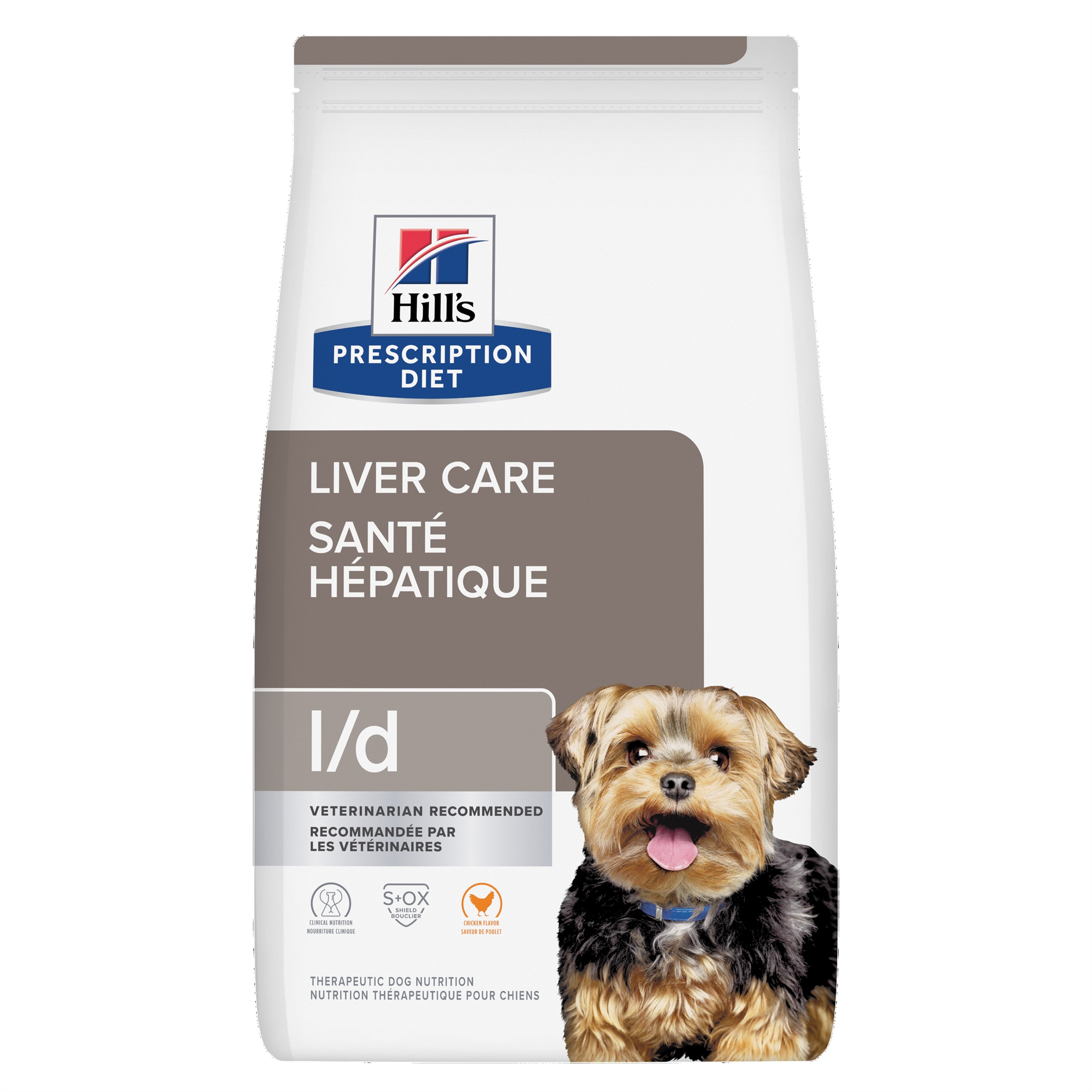 Hill's Prescription Diet l/d Liver Care Chicken Flavor Dry Dog Food (Dry) - 8 kg bag