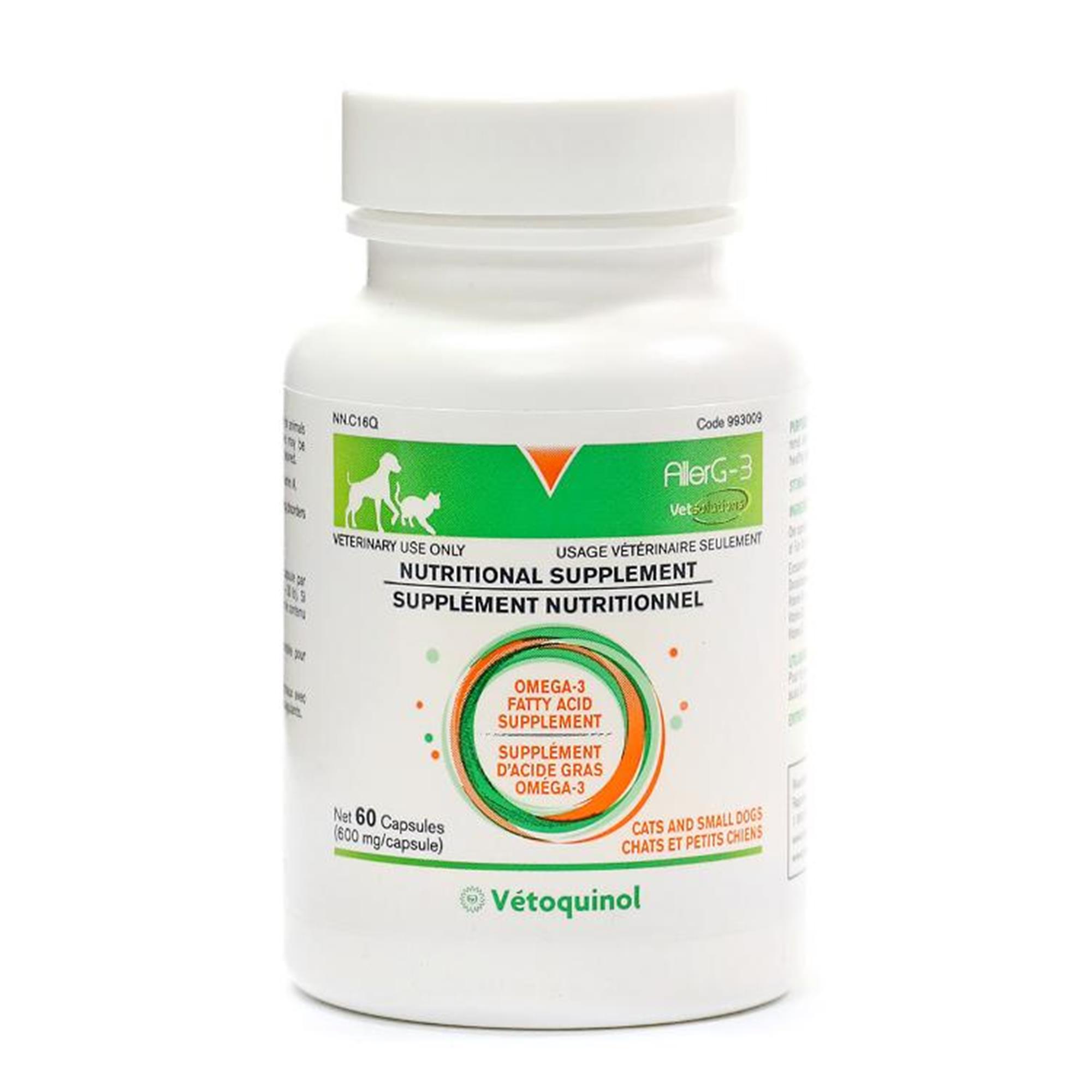 AllerG-3 600 mg Capsules for Small Breed Dogs - 60 Capsules